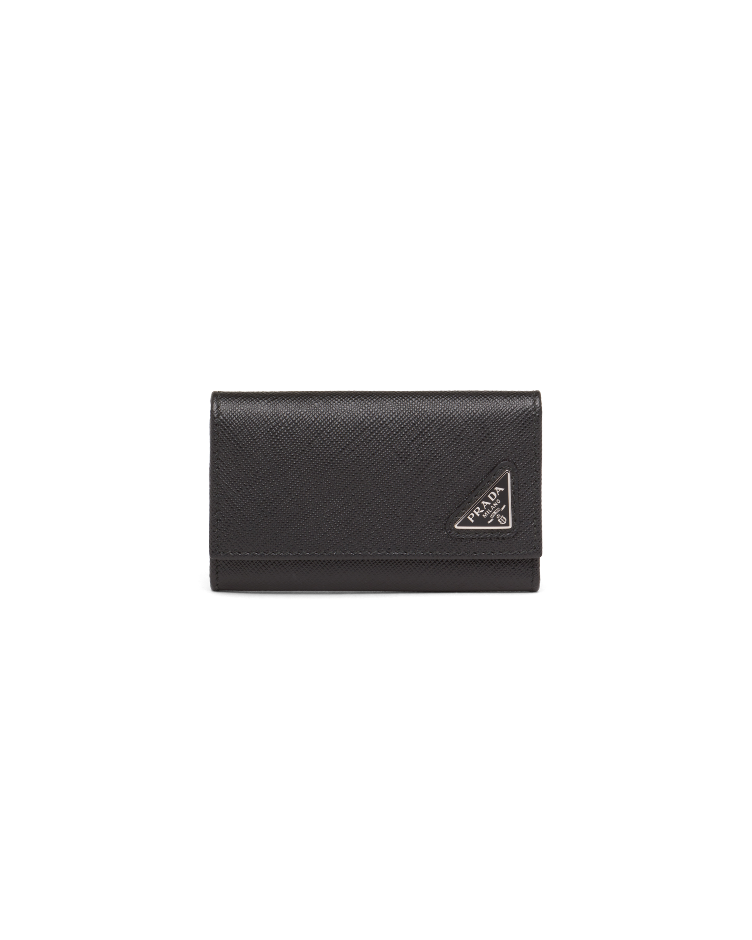 ブラック サフィアーノレザー キーケース | PRADA