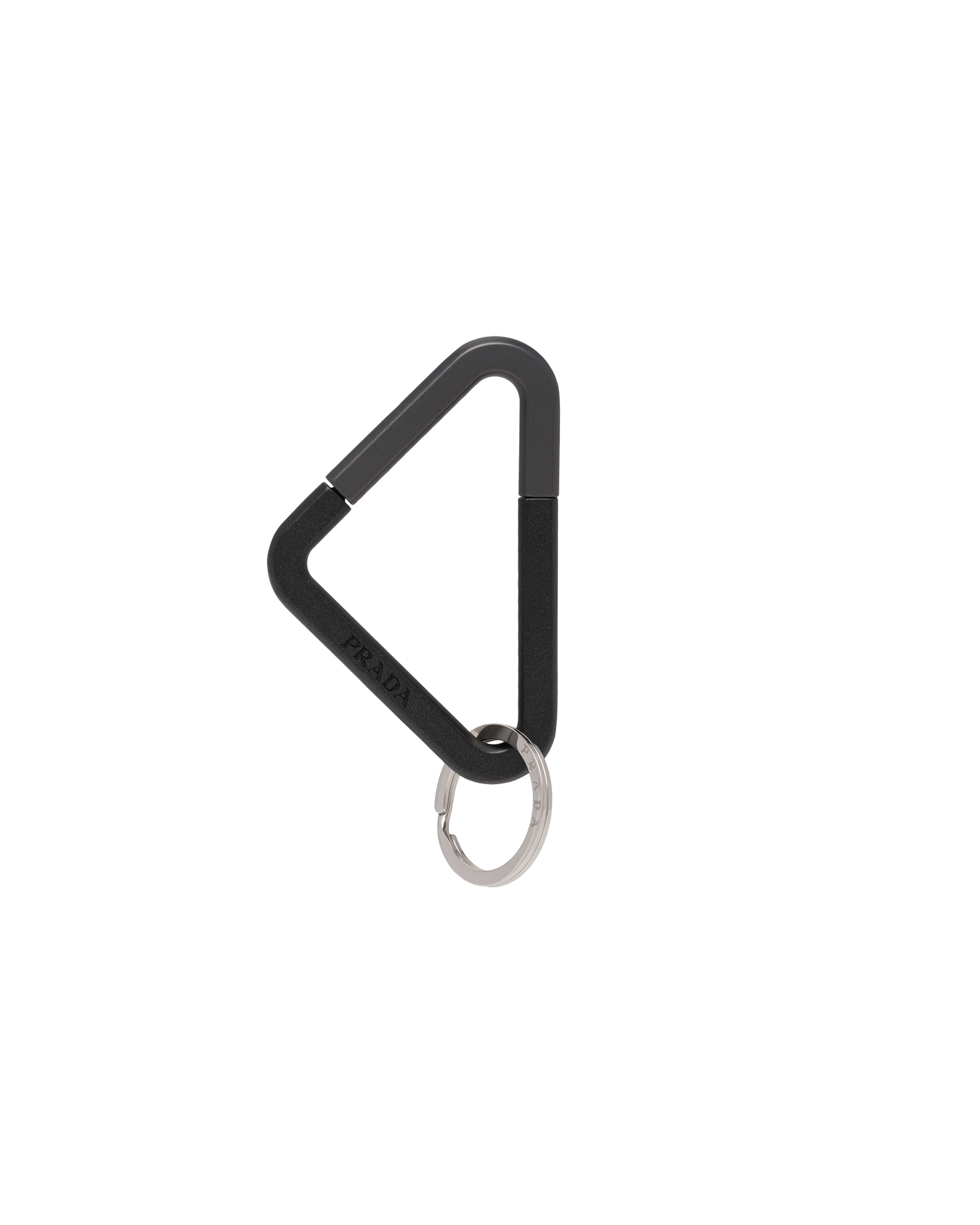 prada triangle keychain