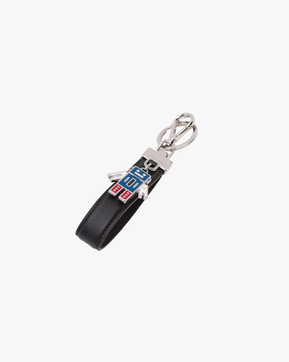 saffiano leather keychain