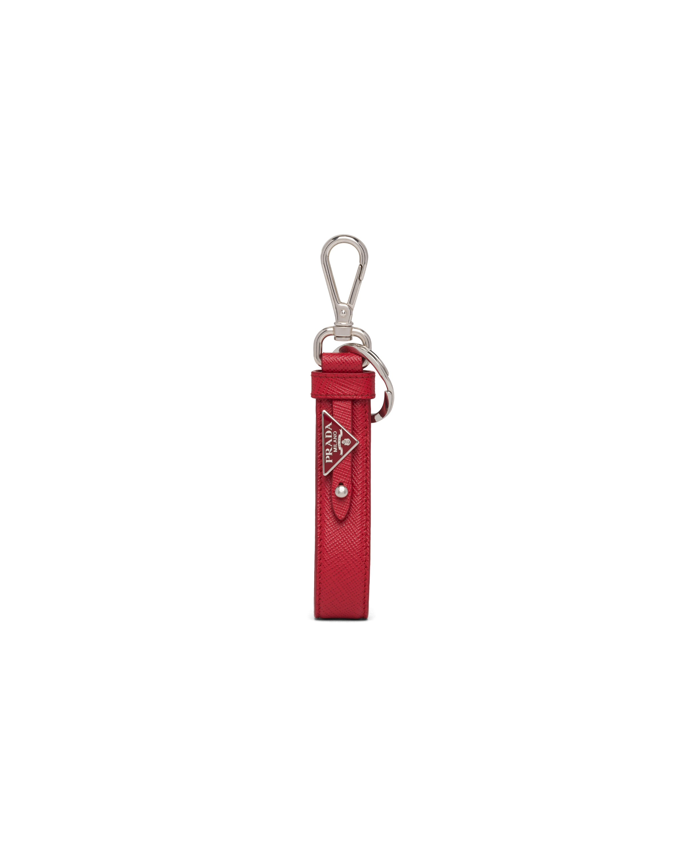 Prada initial keychain best sale