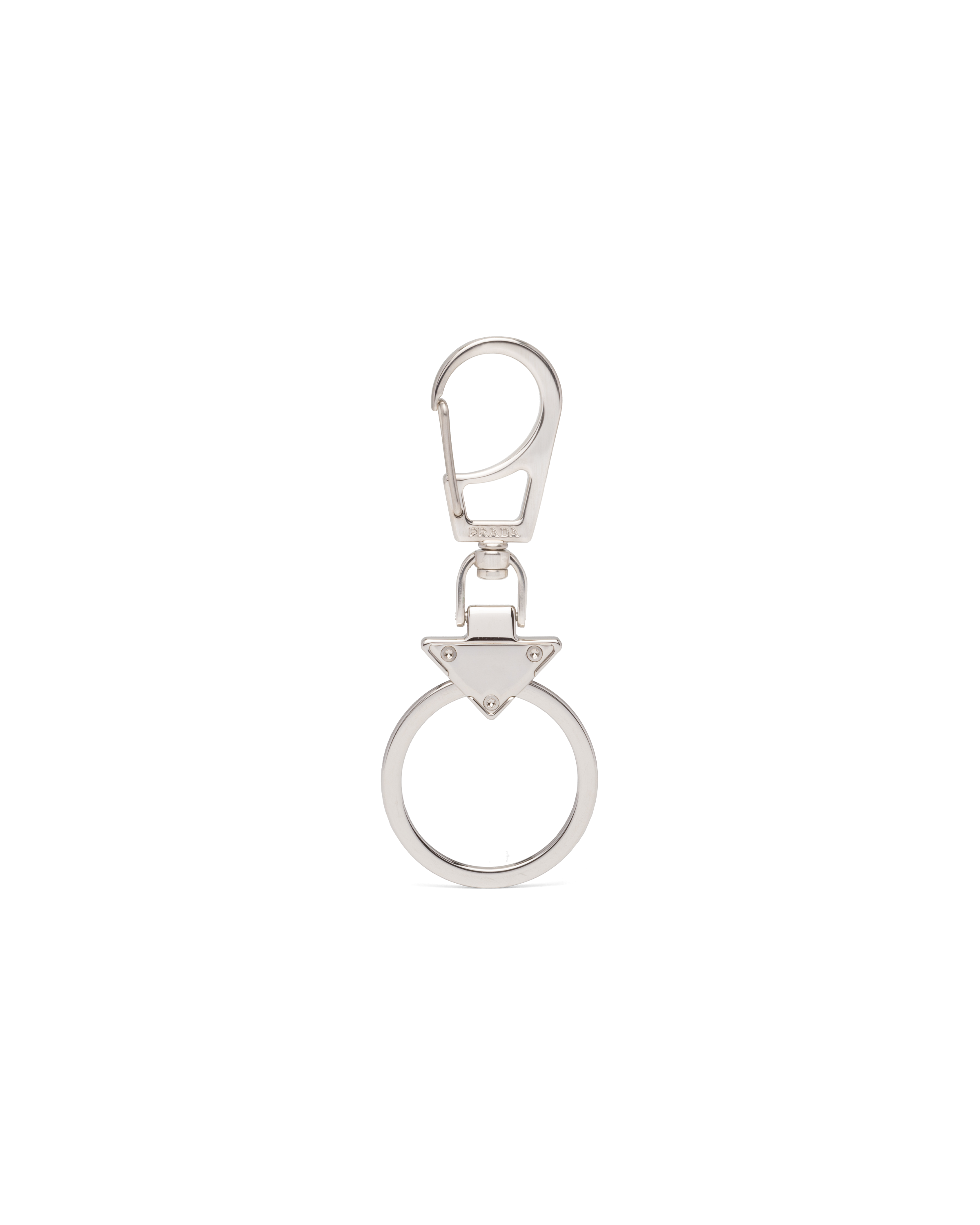 prada triangle keychain