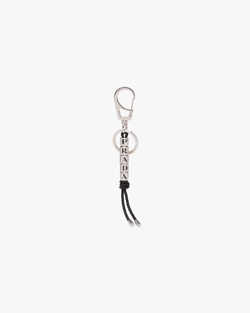 prada leather keychain
