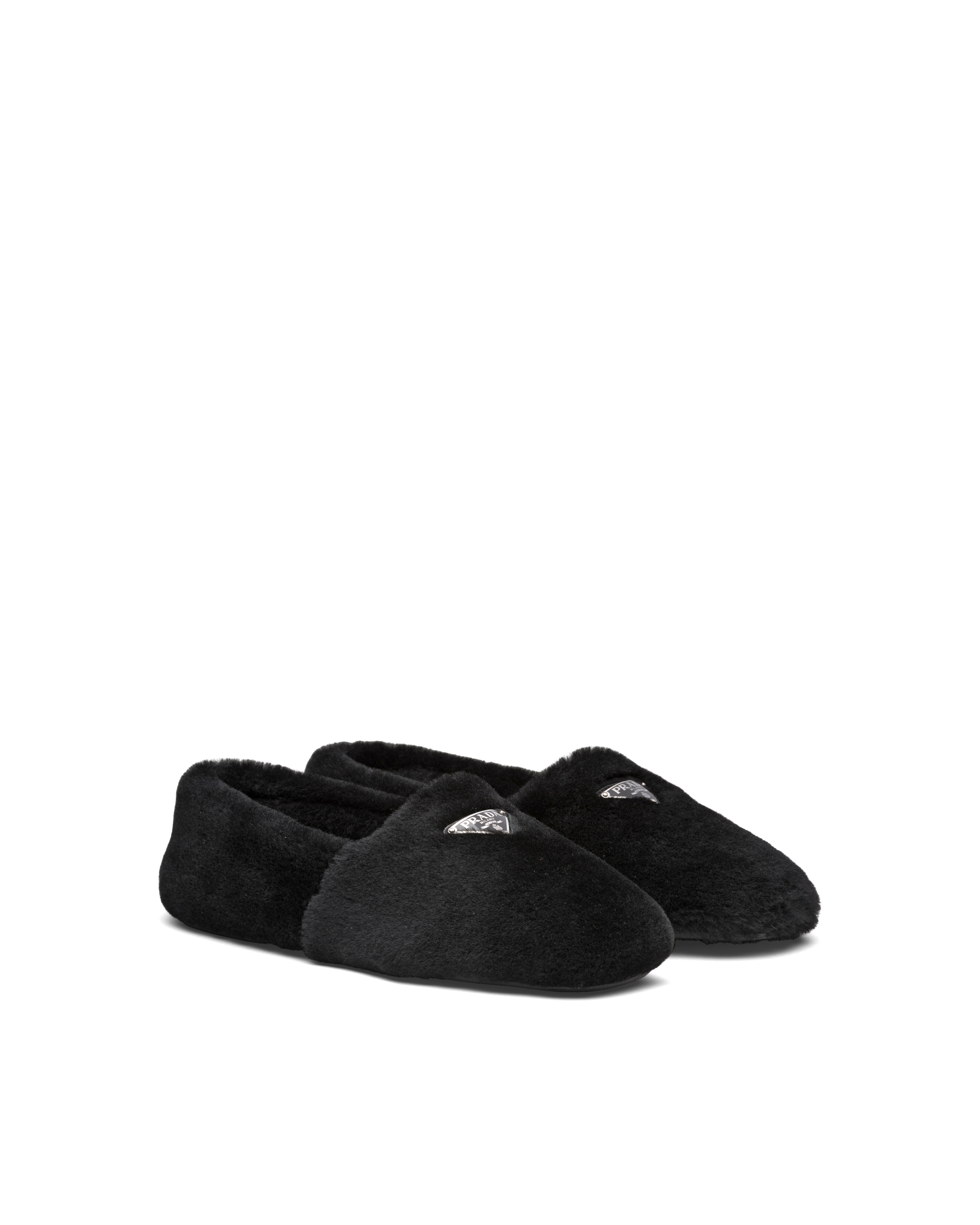 ブラック シアリング スリッパ Prada ブラック シアリング スリッパ Prada