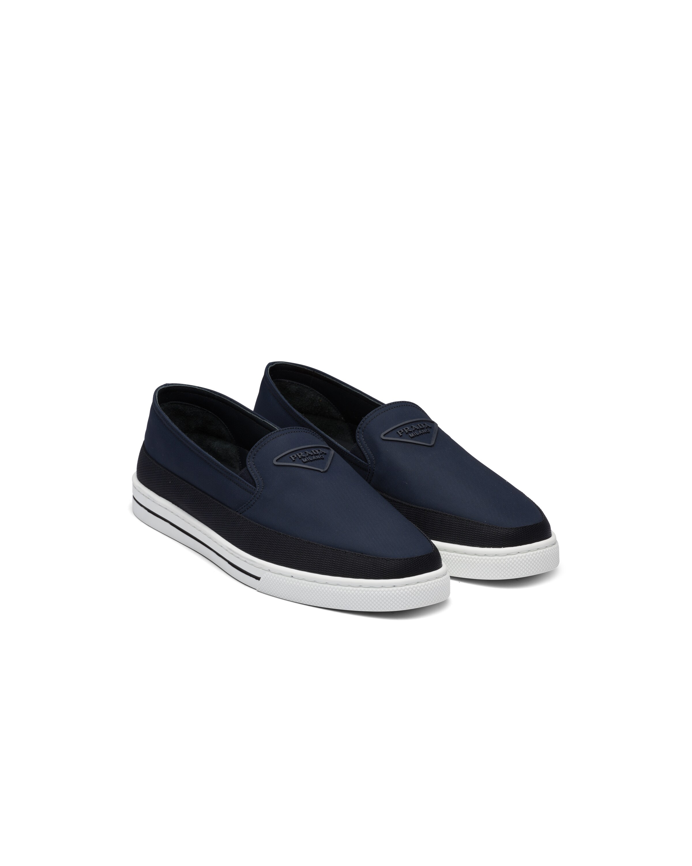 Prada Baskets À Enfiler En Re-nylon, Homme, Outremer, Taille 11