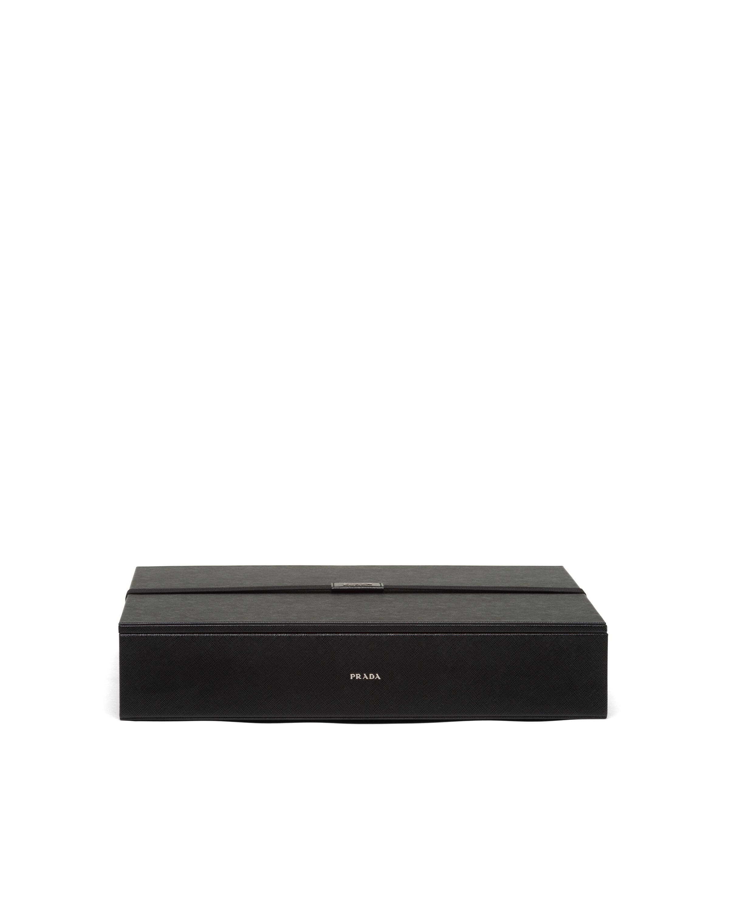 Prada Saffiano Leather Go Set In Black