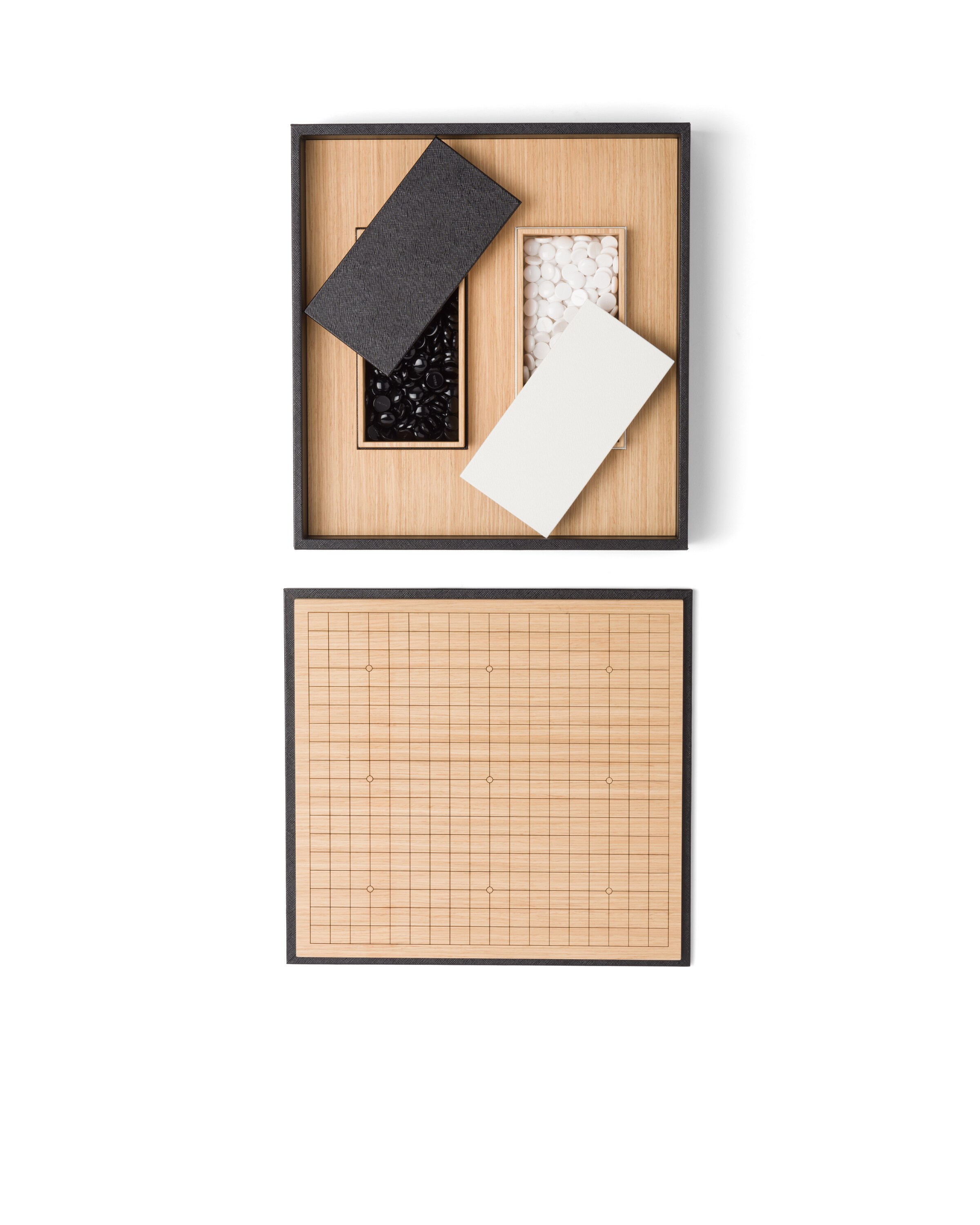 Prada Saffiano Leather Go Set In Black