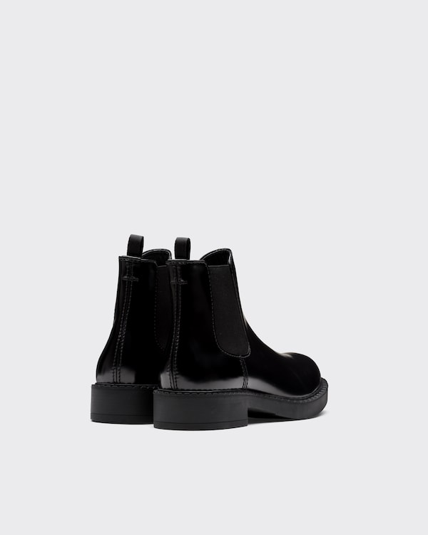 Brushed leather Chelsea boots - Black Brushed leather Chelsea boots - Black