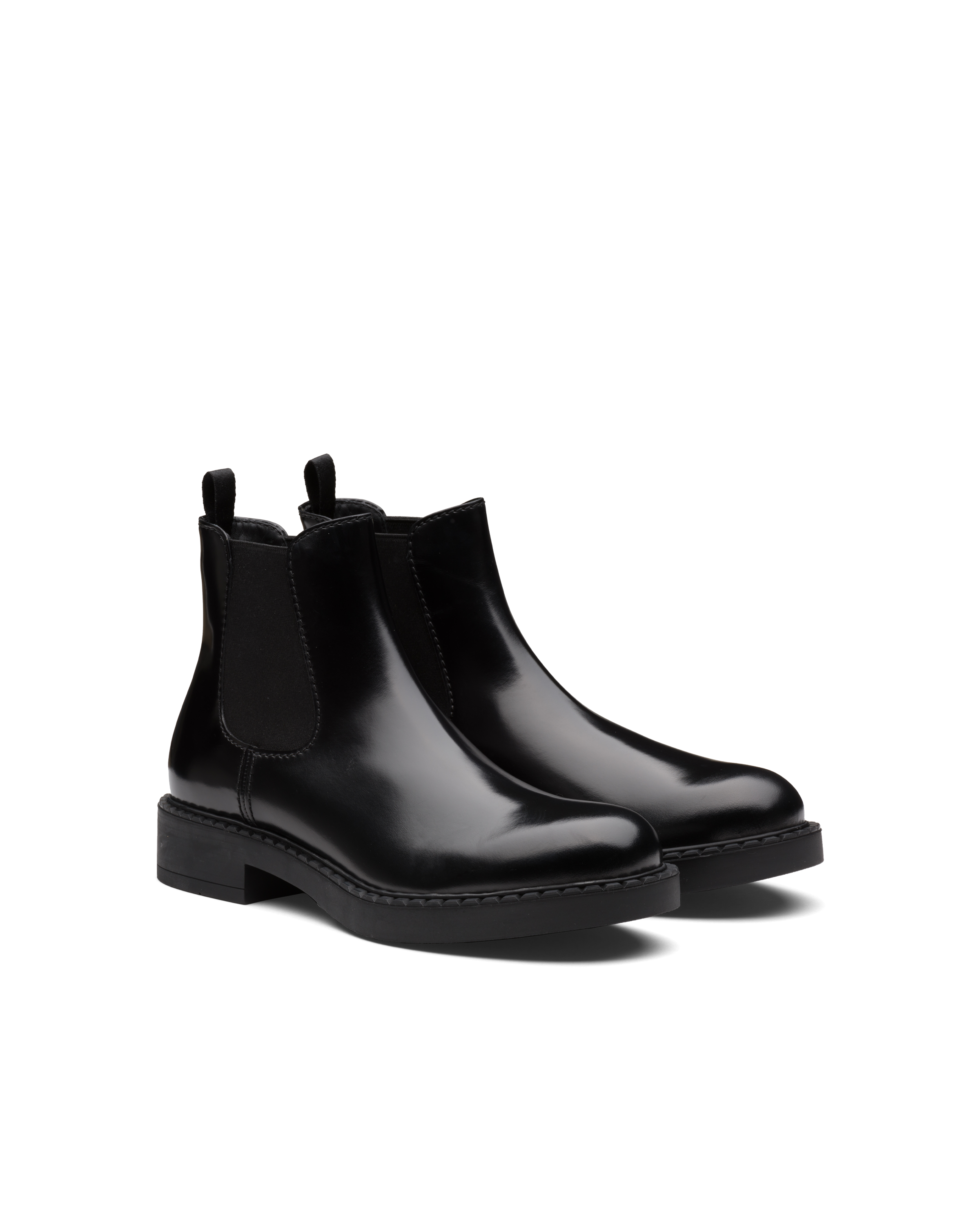 mens black prada boots