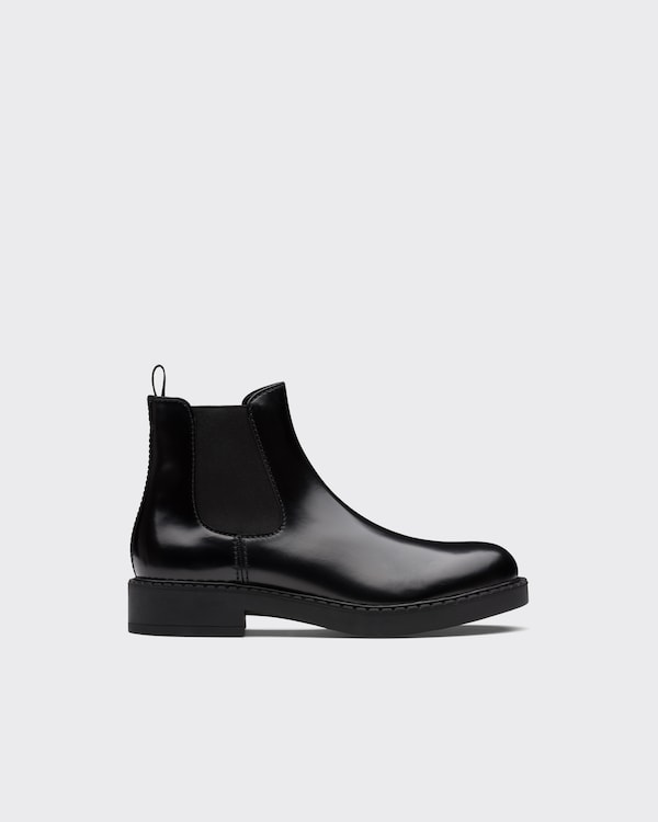 Brushed leather Chelsea boots - Black Brushed leather Chelsea boots - Black