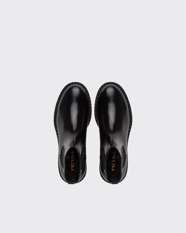 Brushed leather Chelsea boots - Black Brushed leather Chelsea boots - Black