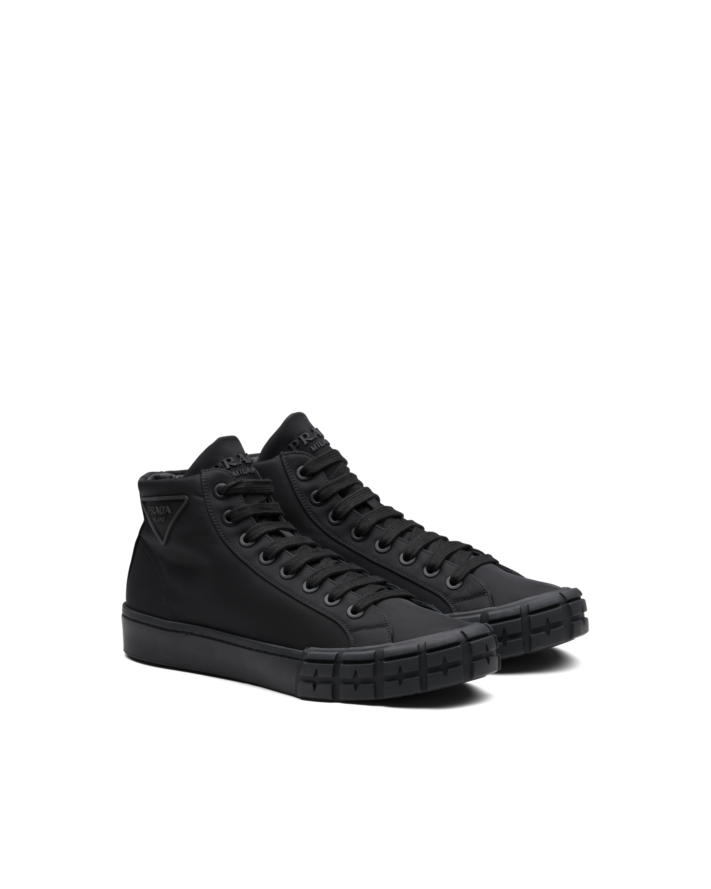 prada mens black sneakers