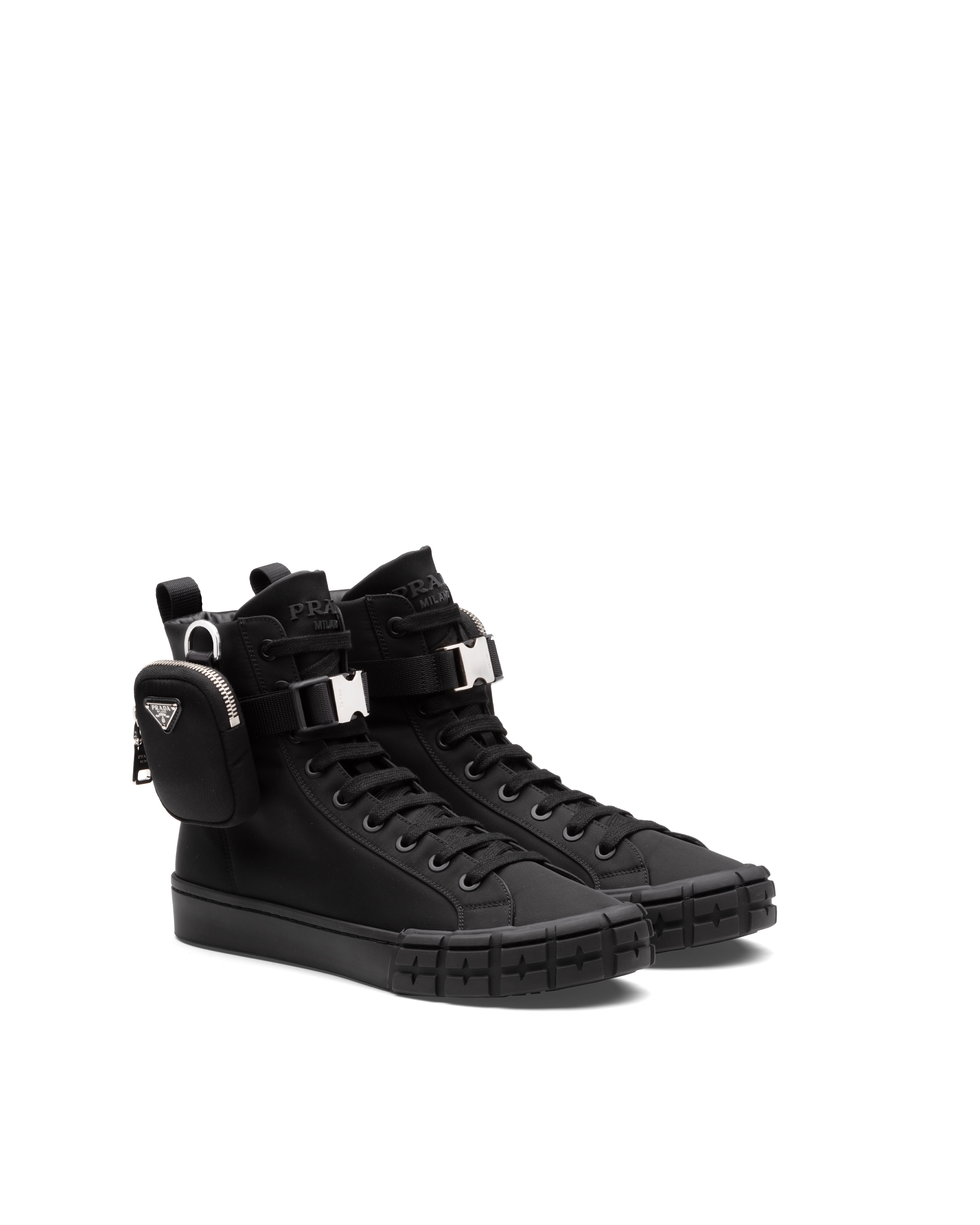 Black Prada Wheel Cassetta high-top 