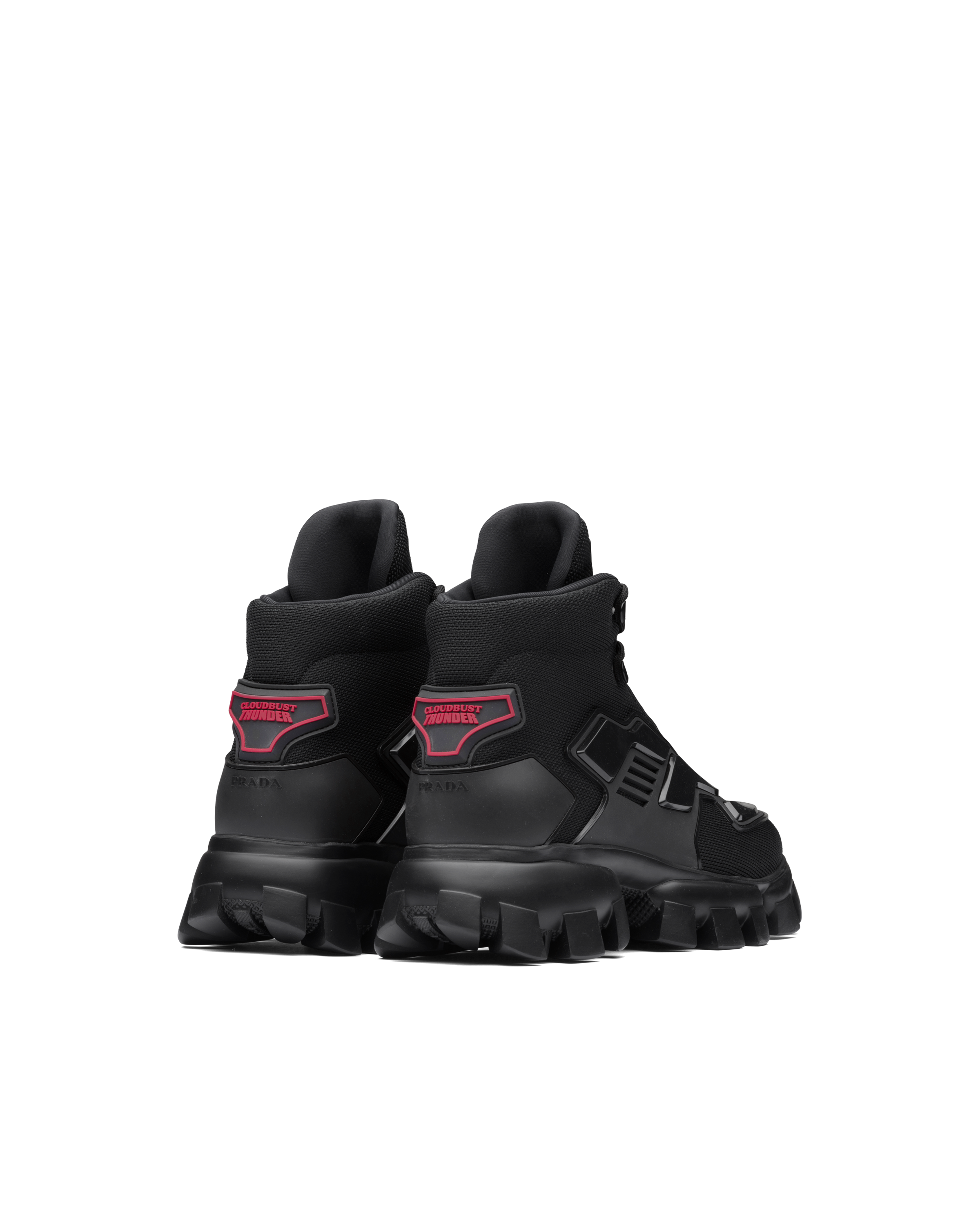 Black Prada Cloudbust Thunder high-top sneakers | Prada