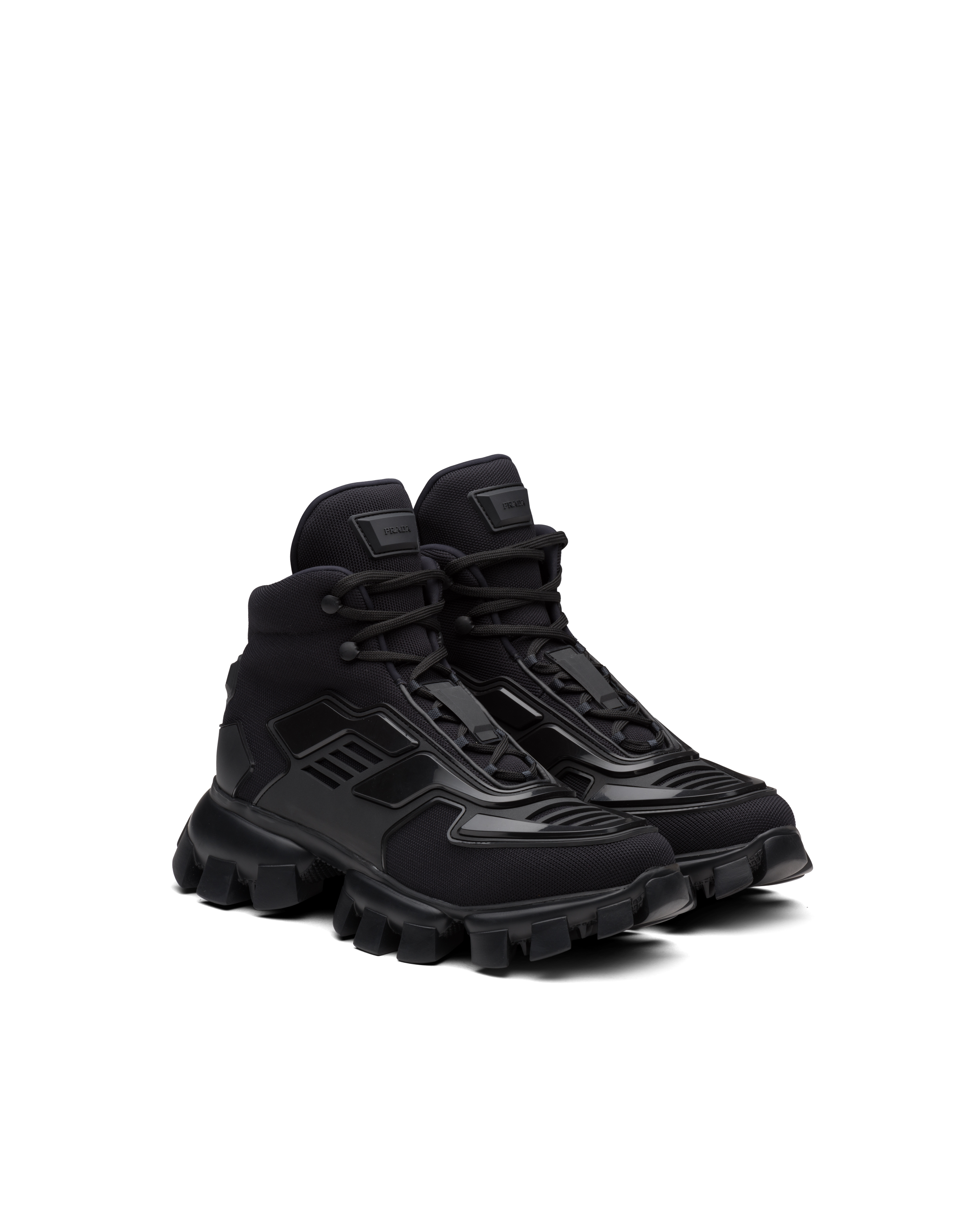 Black Prada Cloudbust Thunder high-top sneakers | Prada