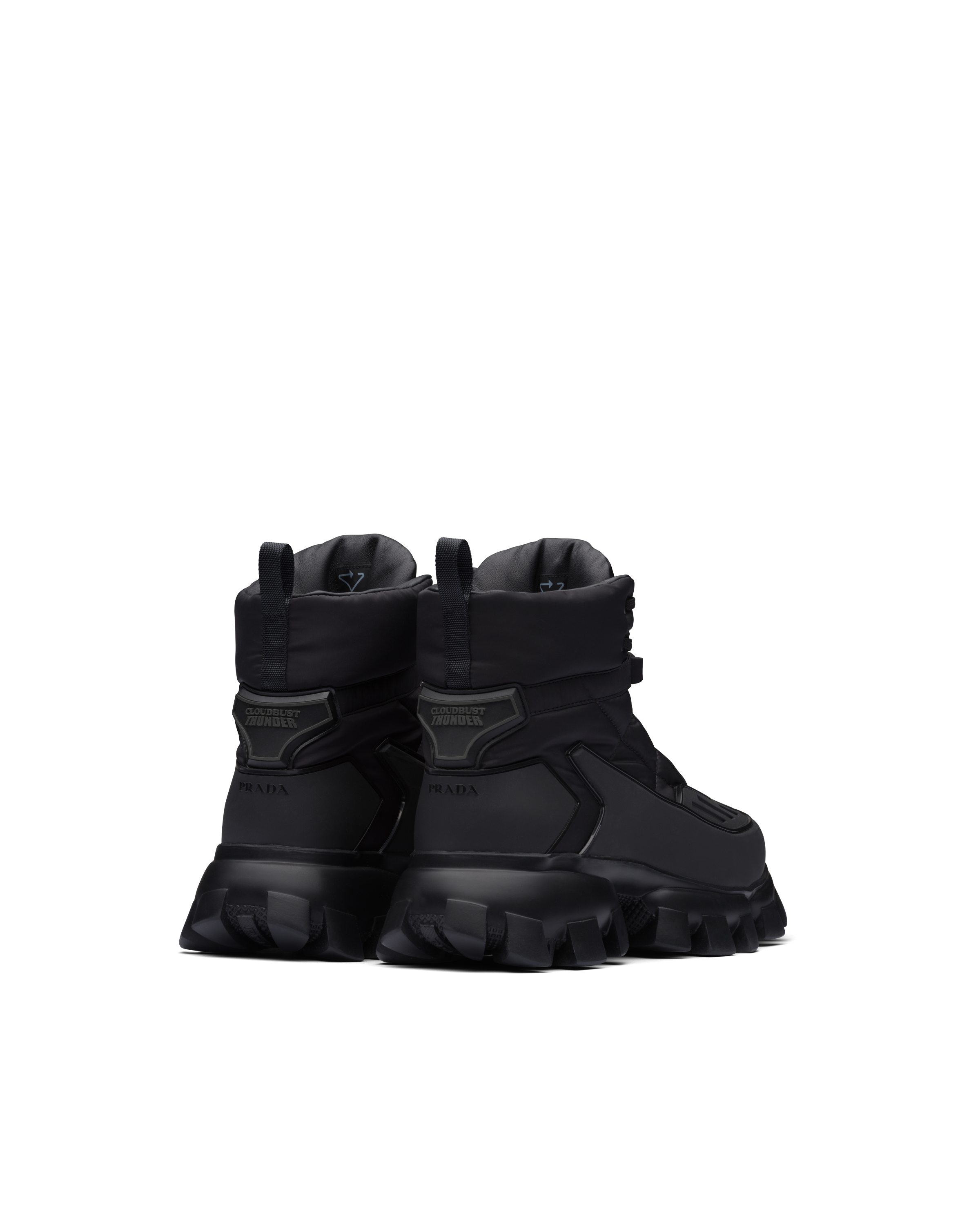 Black Prada Cloudbust Thunder High top Sneakers PRADA