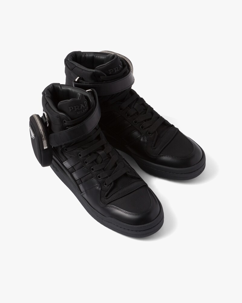 high top adidas with strap