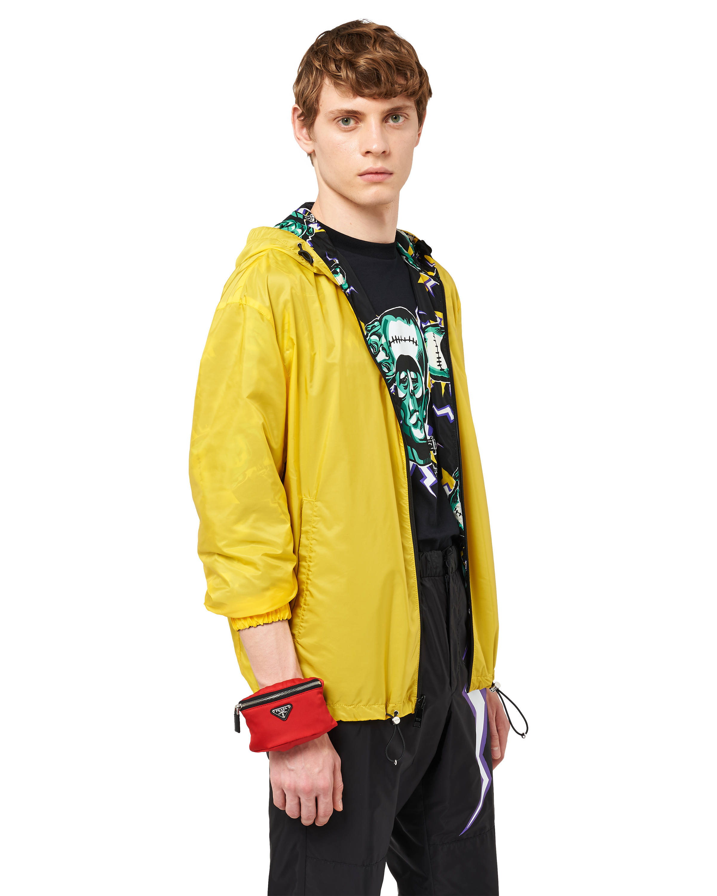 prada nylon wrist pouch