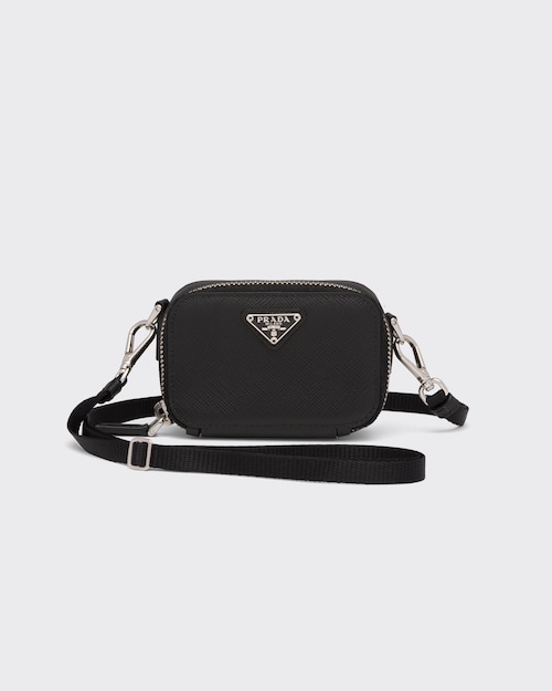 Prada saffiano leather pouch clearance