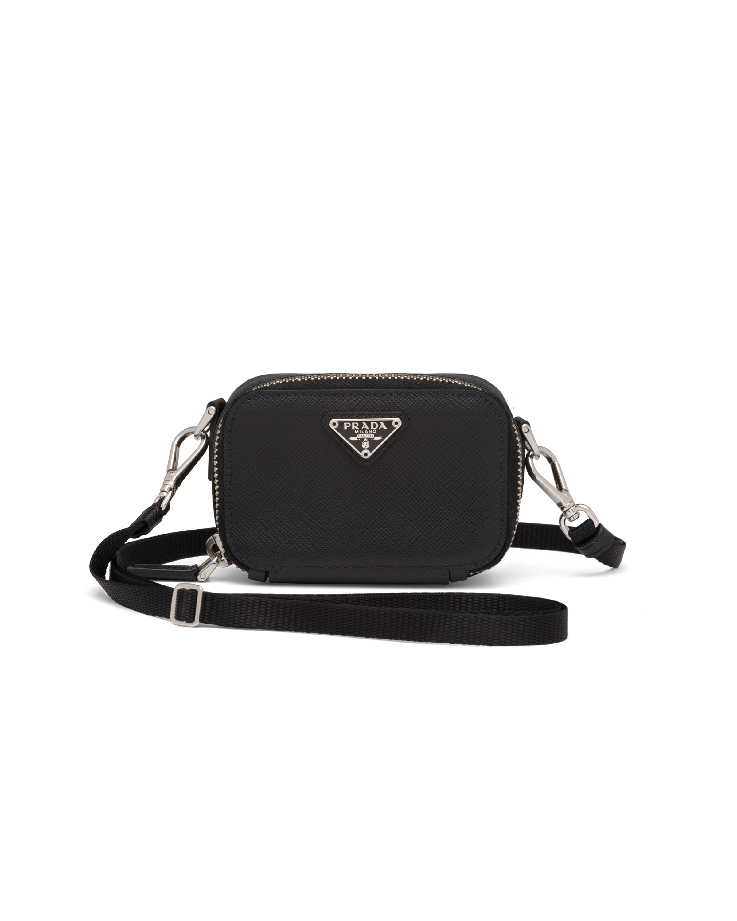 Shop Prada Mini Saffiano Leather Bag