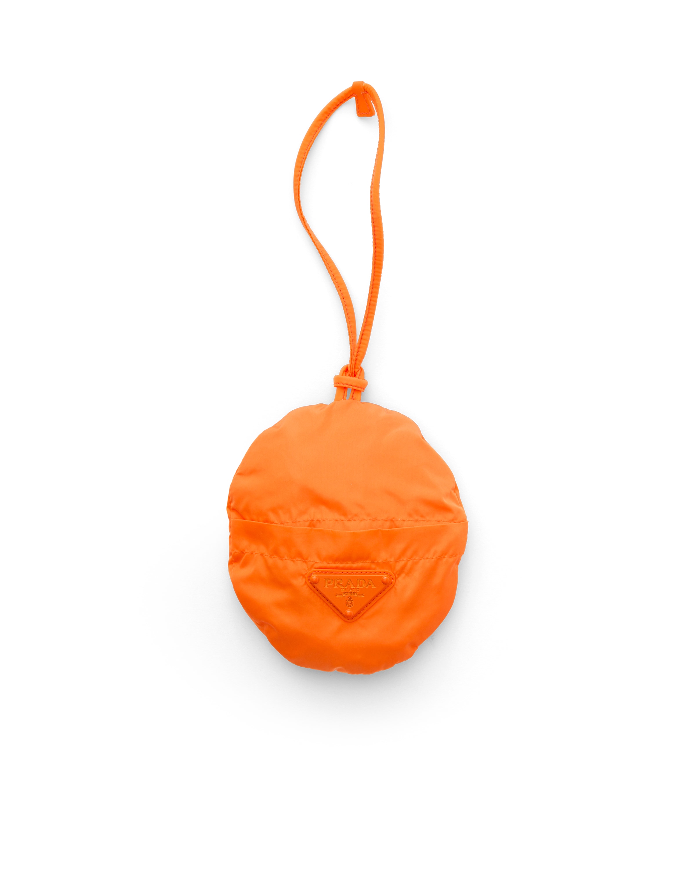 Prada Foldable Re-nylon Bucket Hat, , Orange, Size M