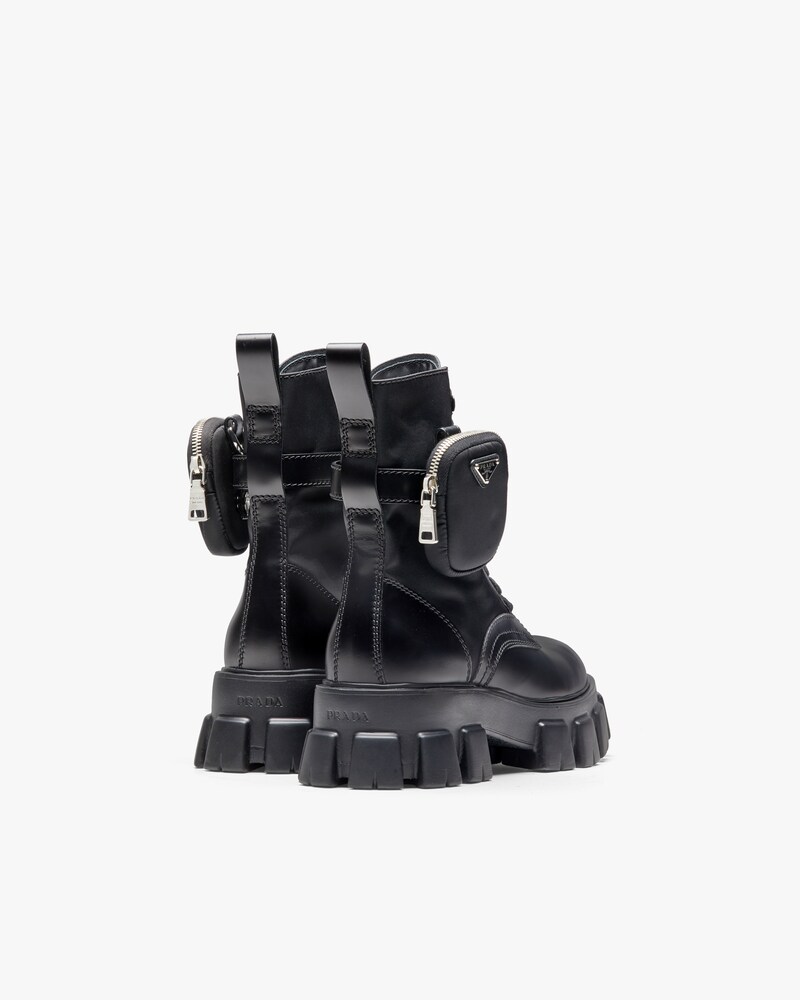 prada triple buckle combat boot