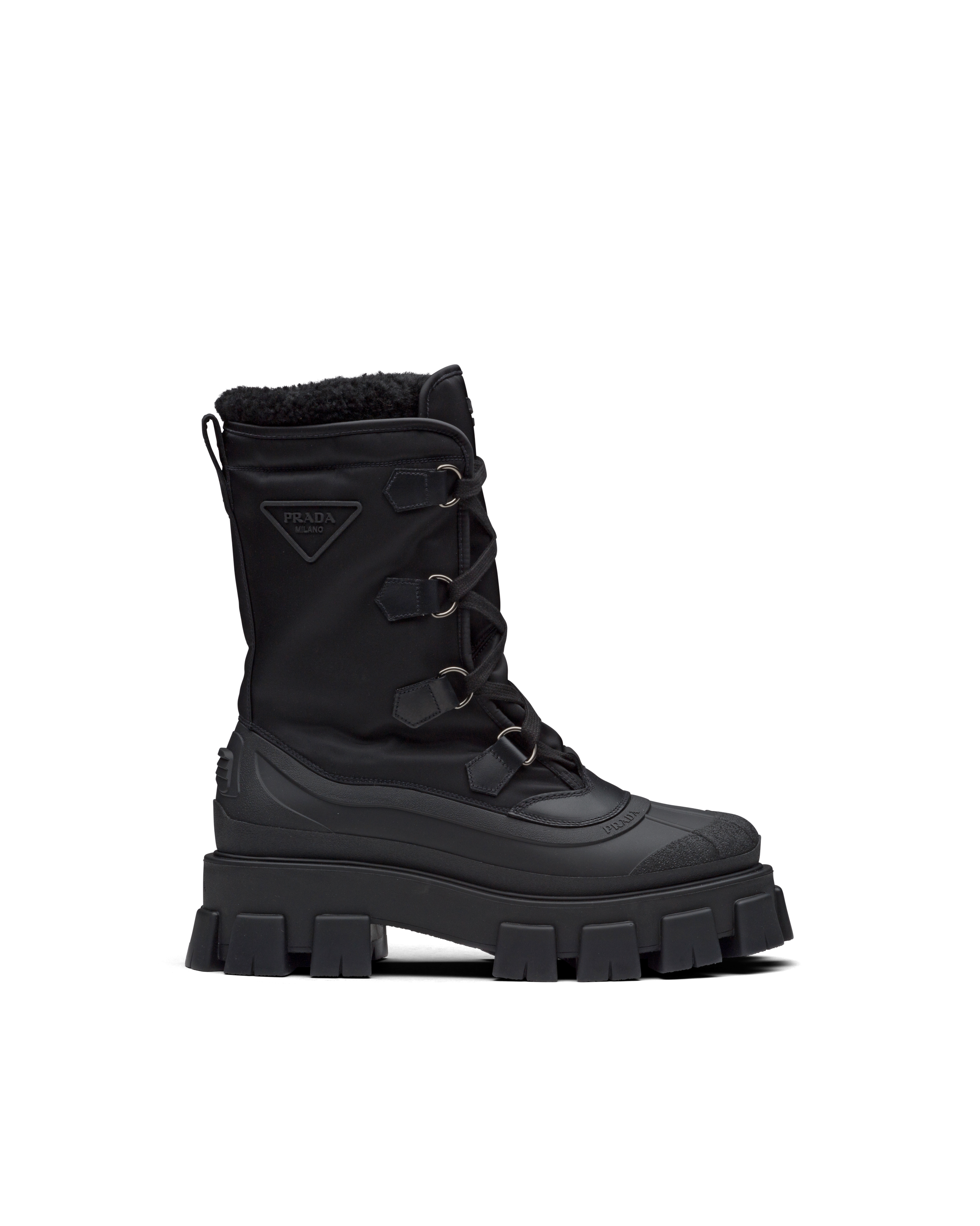 shearling lined hiking boots