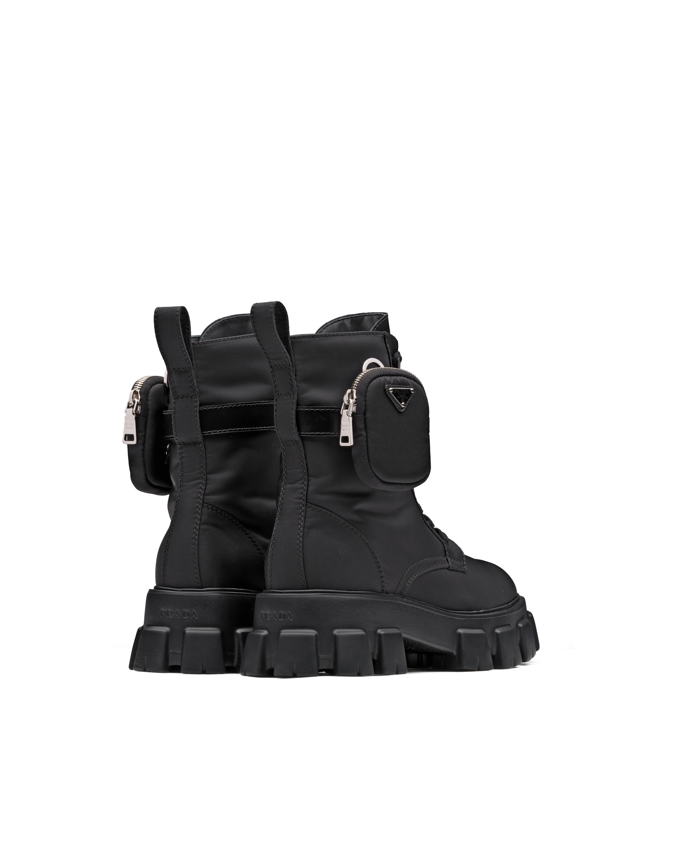 prada triple buckle combat boot