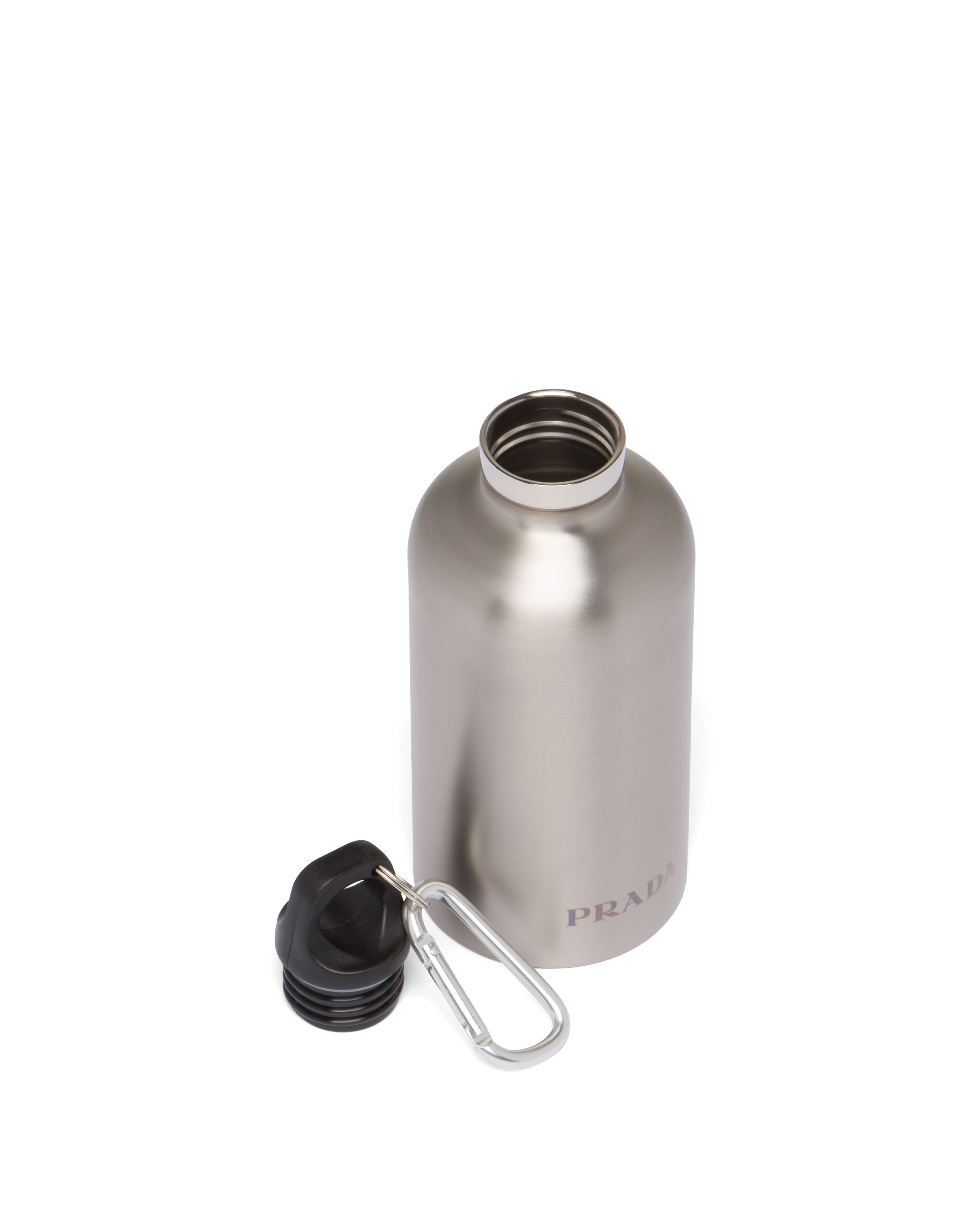 Silver Stainless Steel Insulated Water Bottle 350 Ml PRADA