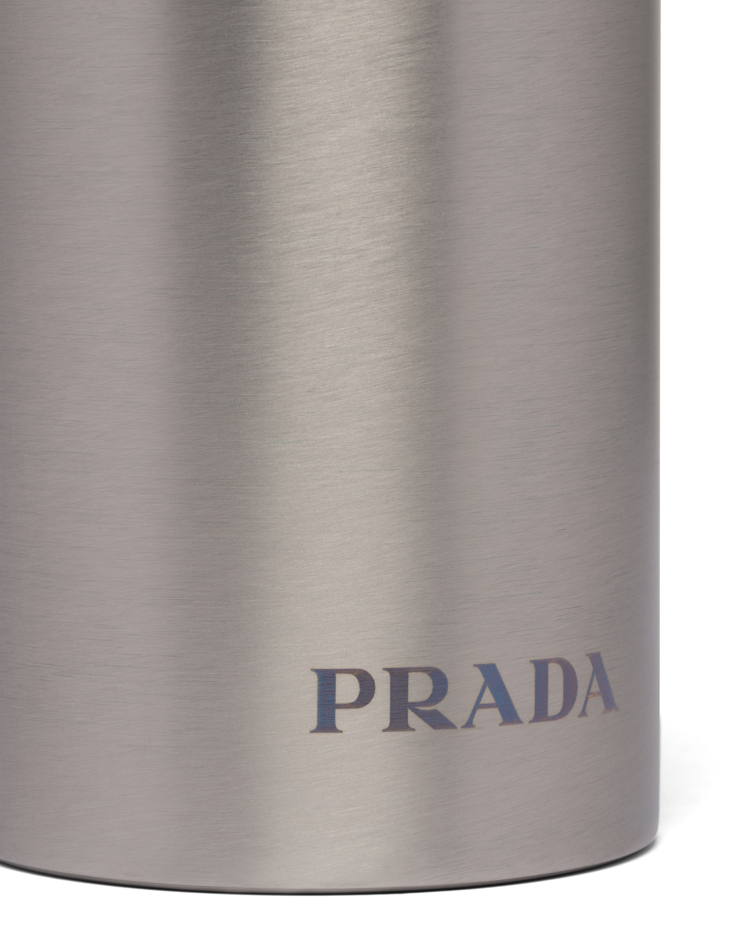 シルバー ステンレススティール 保温ウォーターボトル 500ml | Prada