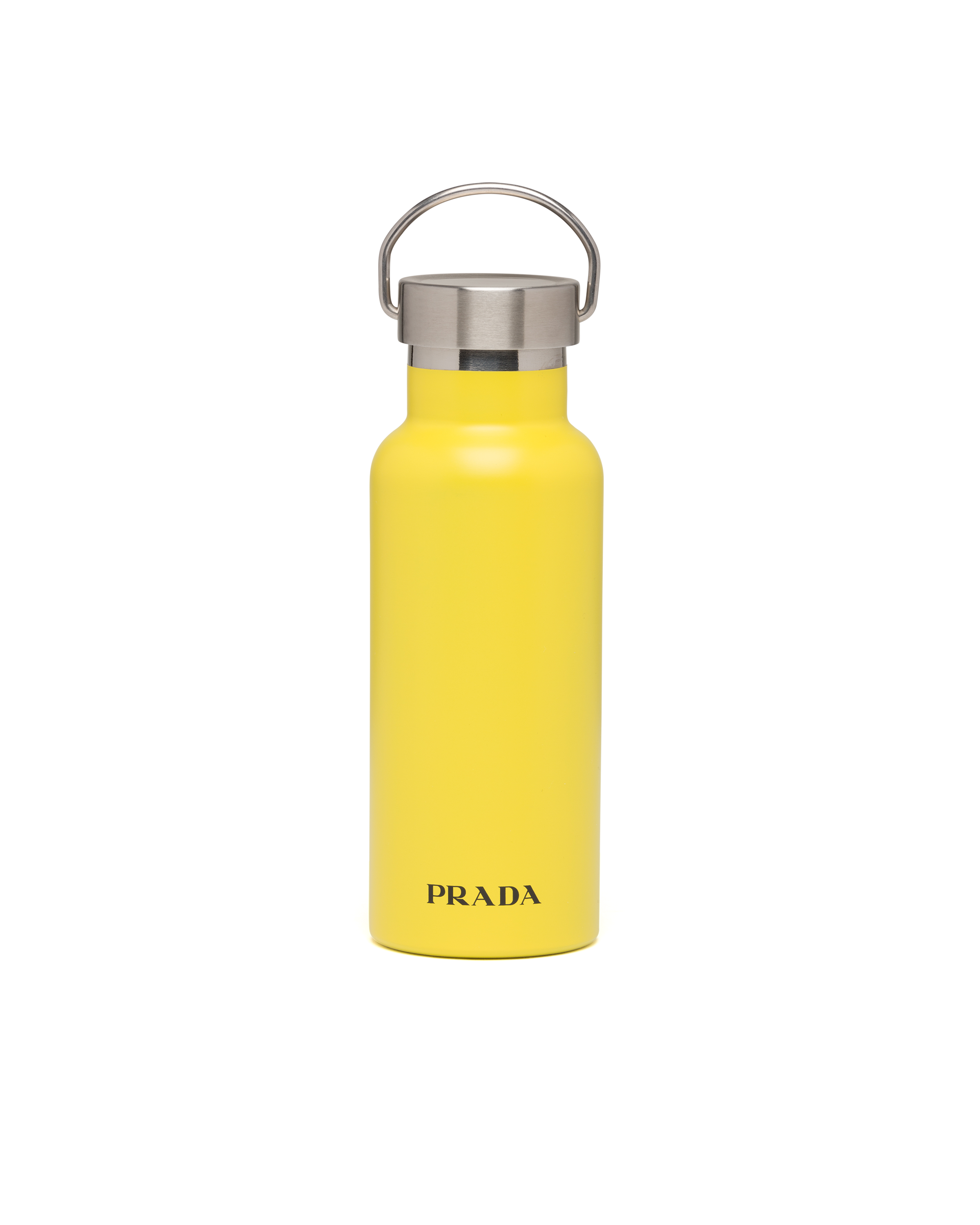 Yellow Stainless steel insulated water bottle, 500 ml | Prada