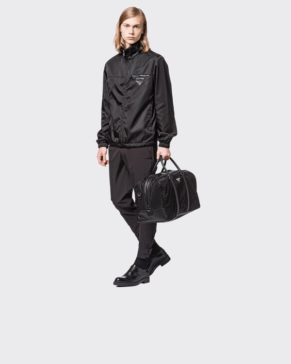 Re-Nylon and Saffiano leather duffle bag Re-Nylon and Saffiano leather duffle bag