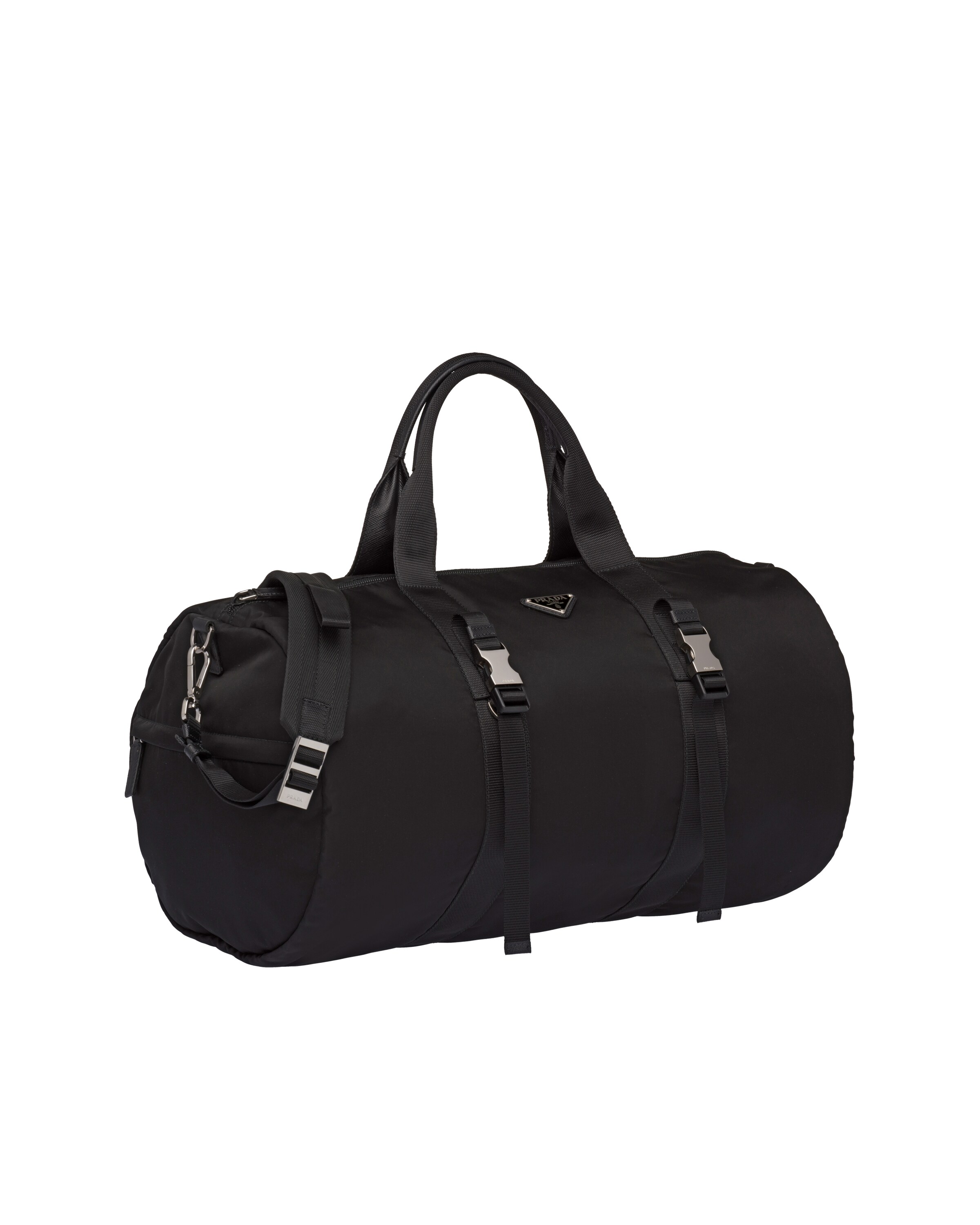 Black Nylon and Saffiano leather duffel bag Prada