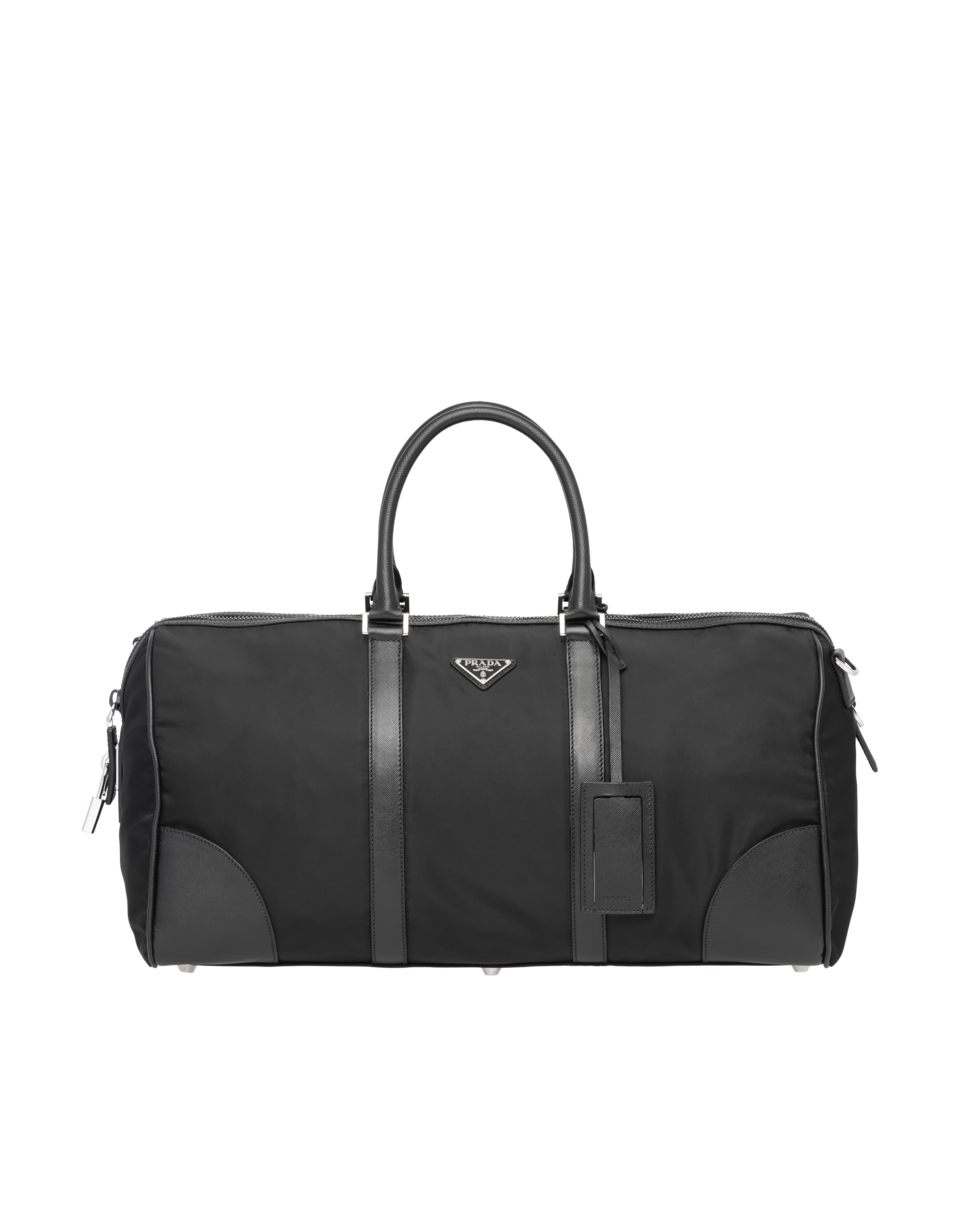 Nylon and Saffiano leather duffel bag Prada
