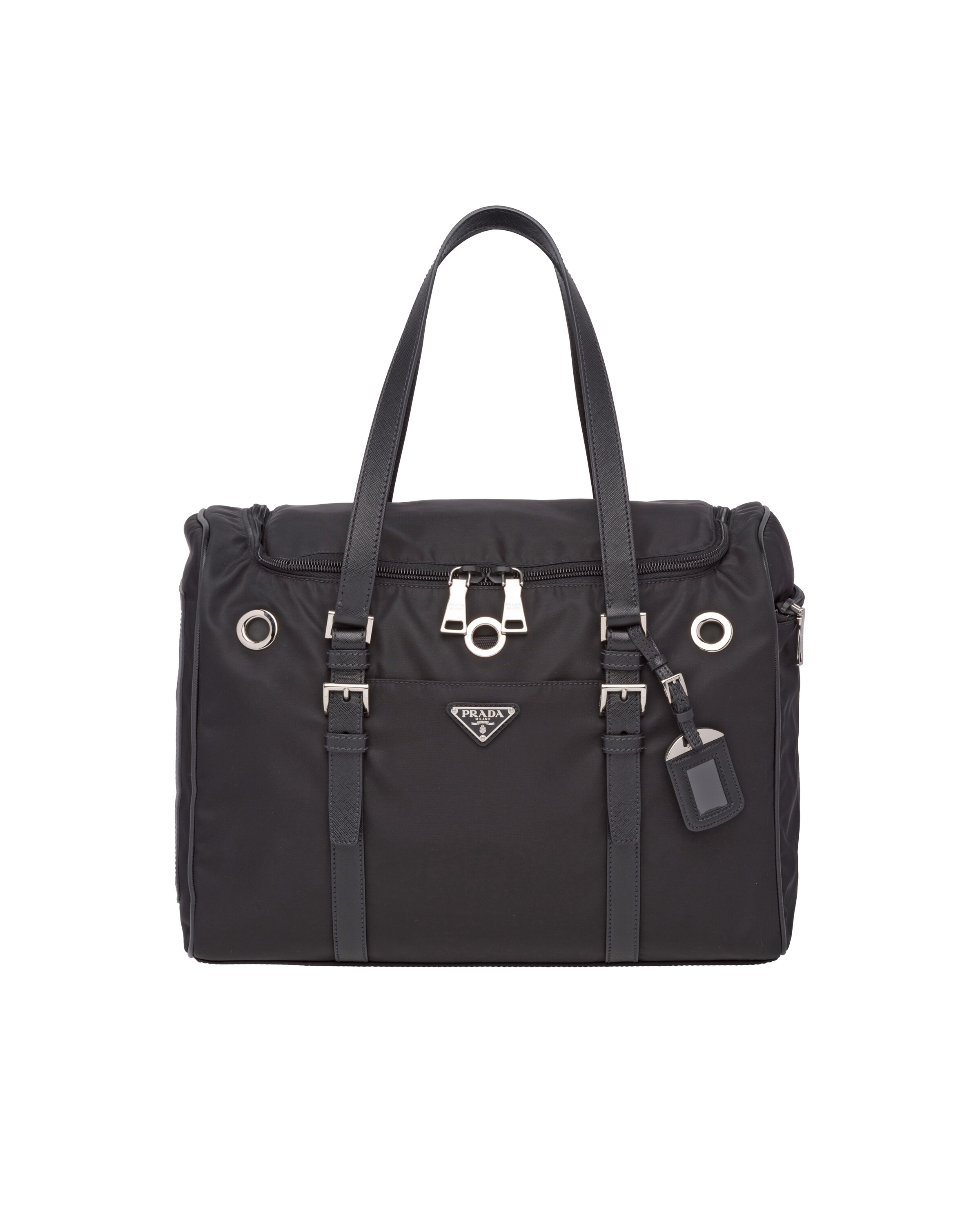 Nylon and Saffiano leather pet bag Prada