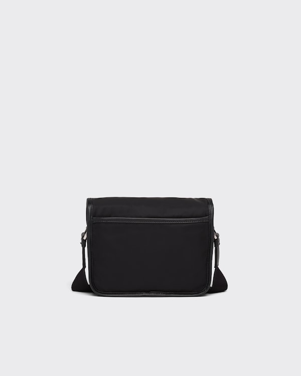 Re-Nylon and Saffiano leather shoulder bag Re-Nylon and Saffiano leather shoulder bag