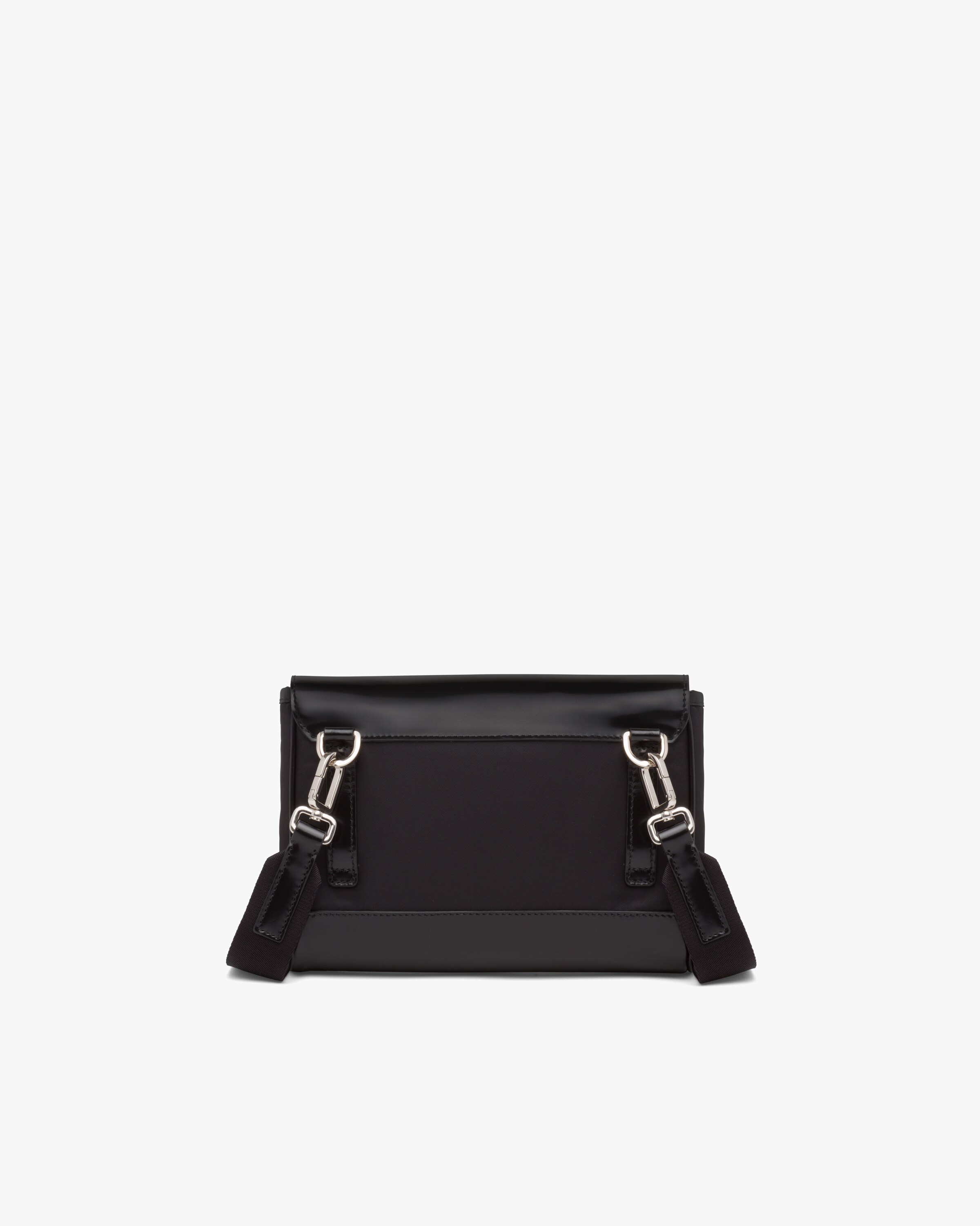 Black ReNylon and leather shoulder bag Prada