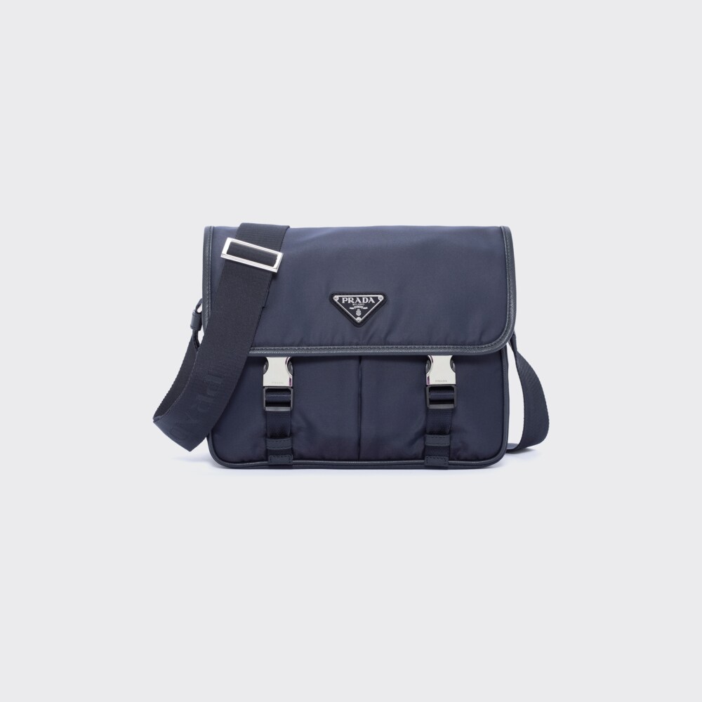Prada Re-Nylon和Saffiano皮革单肩包 1