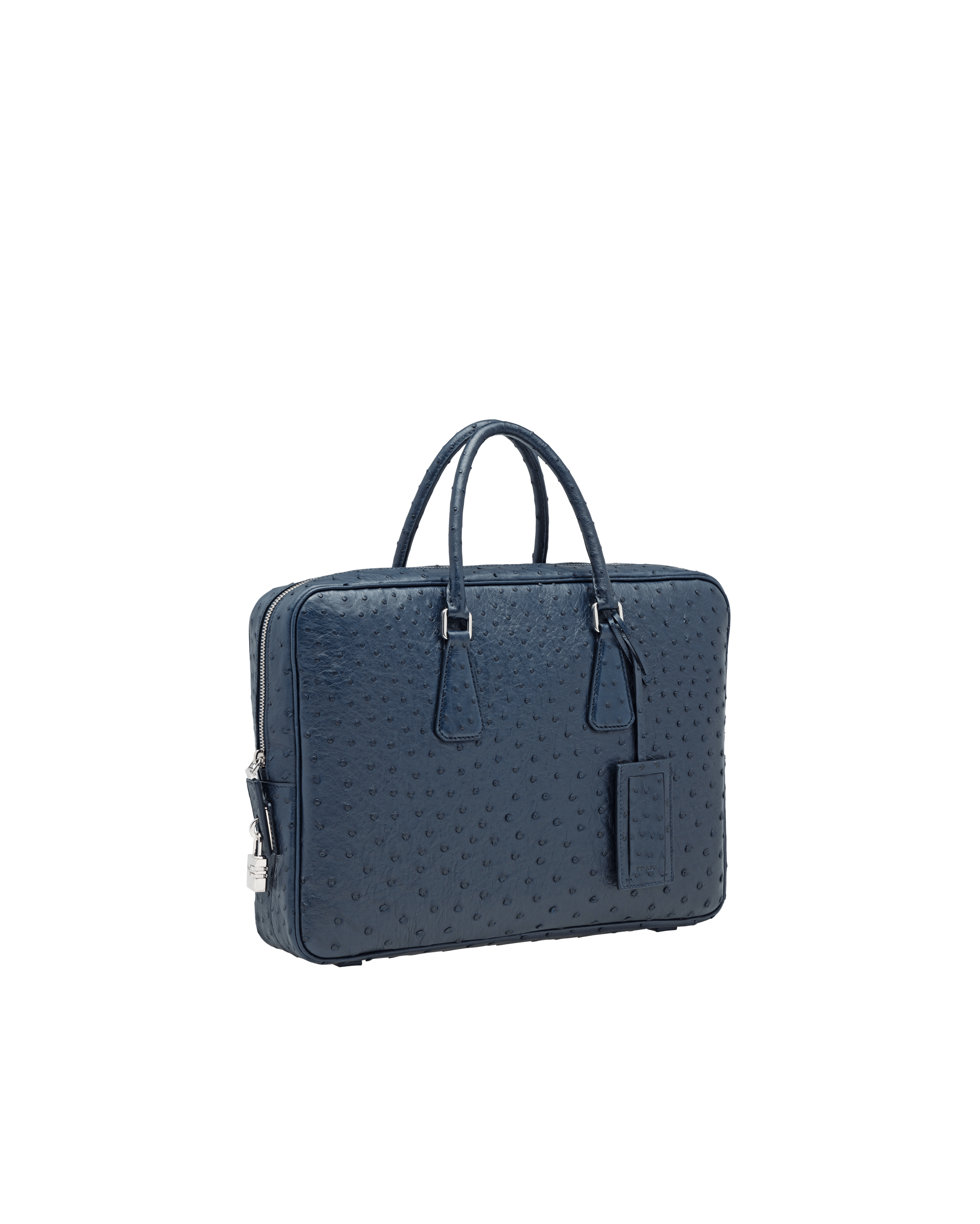 ostrich leather briefcase