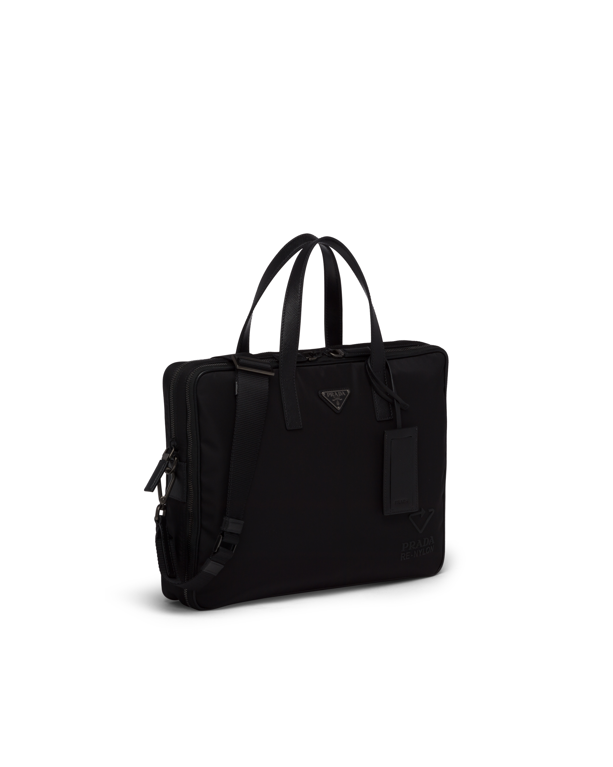 prada briefcase nylon