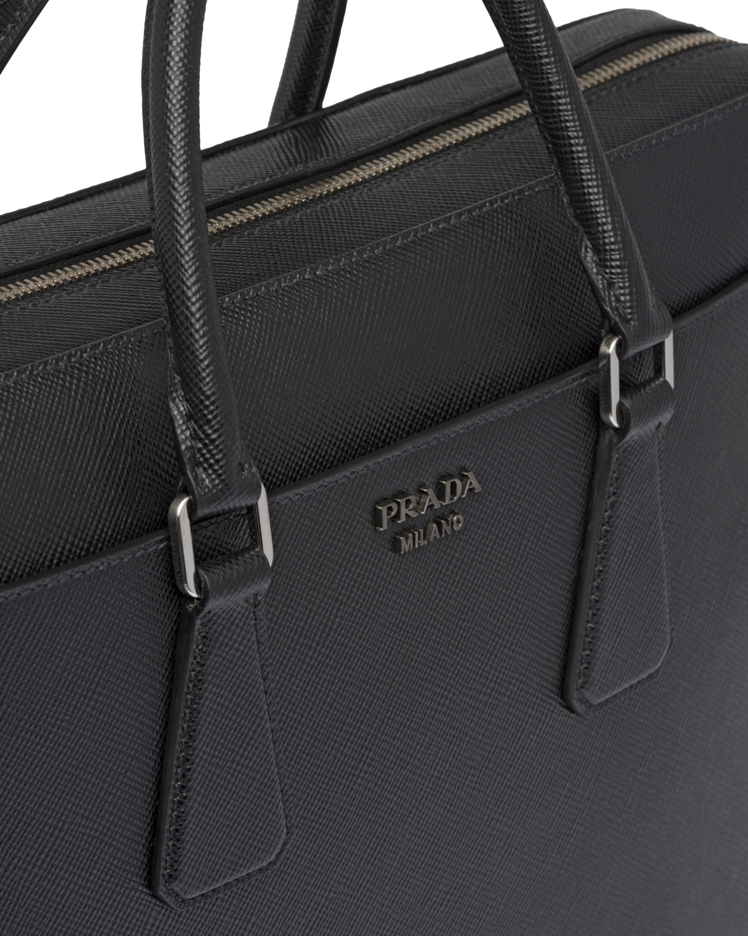 Saffiano Leather Briefcase Prada