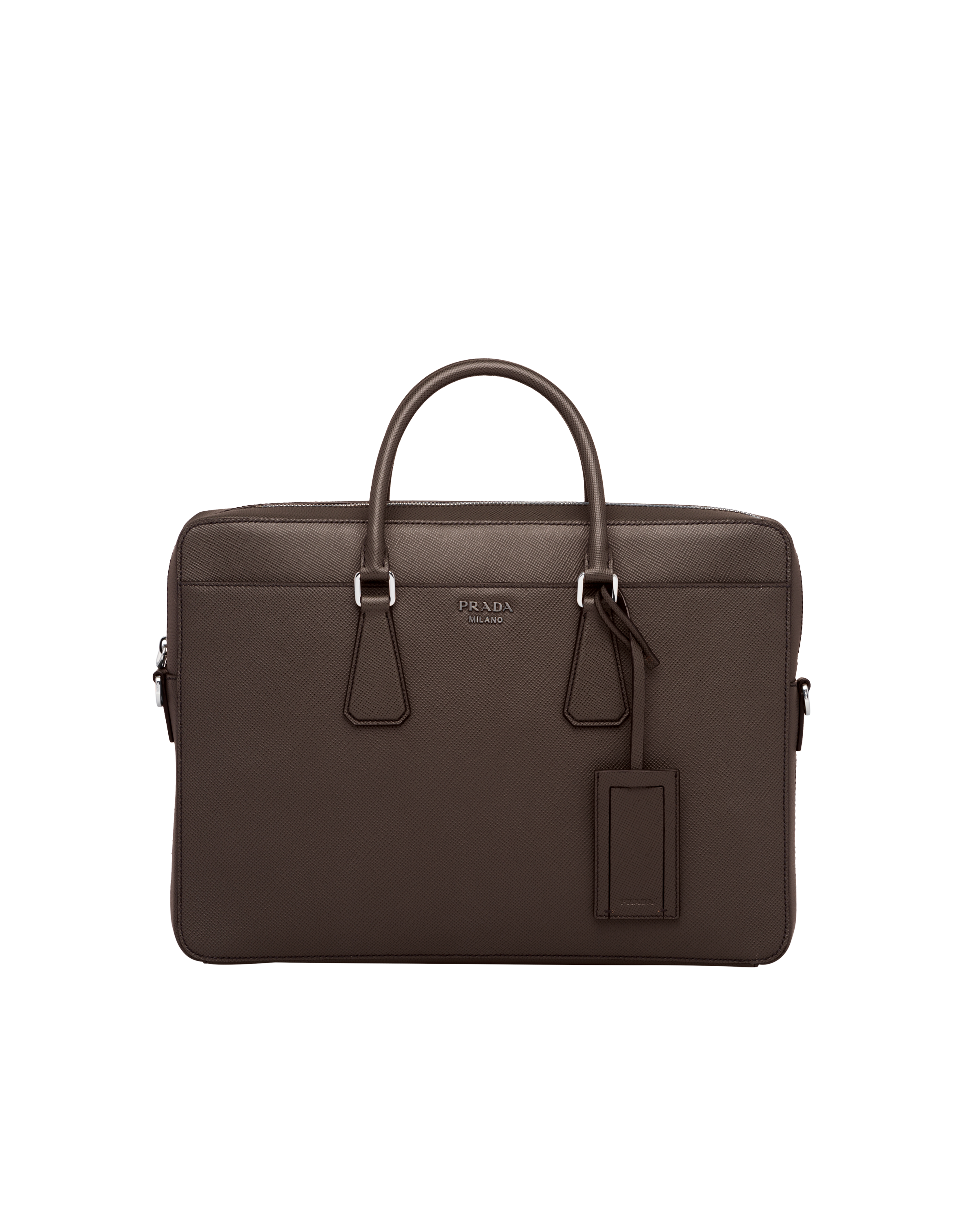 saffiano leather briefcase