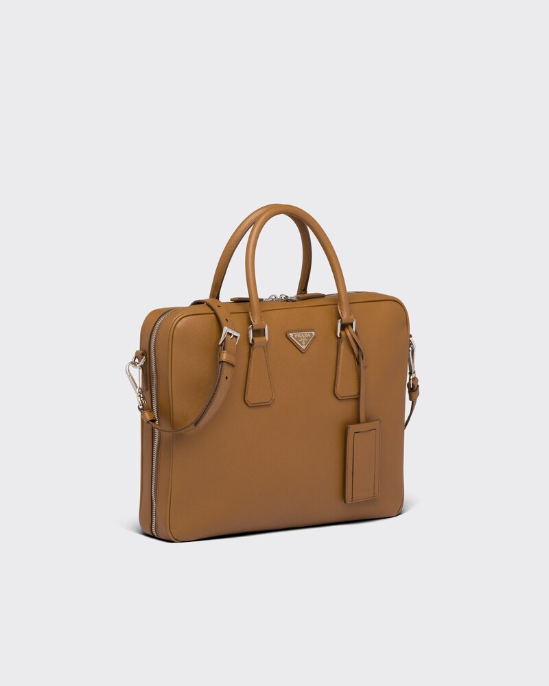 PRADA サフィアーノレザー ブリーフケース ビジネスバッグ バッグ メンズ 【日本未発売】