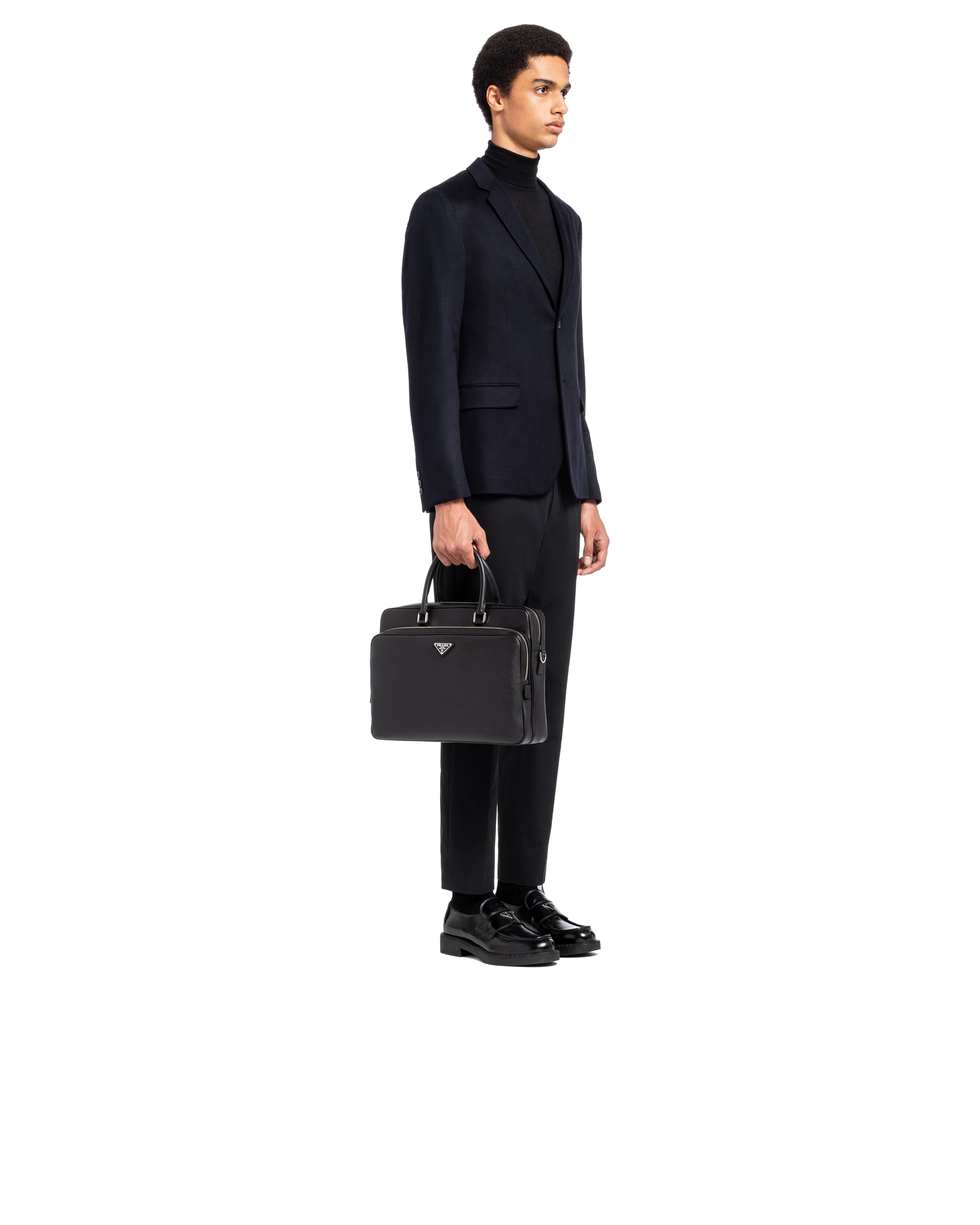 Prada Saffiano leather briefcase 7