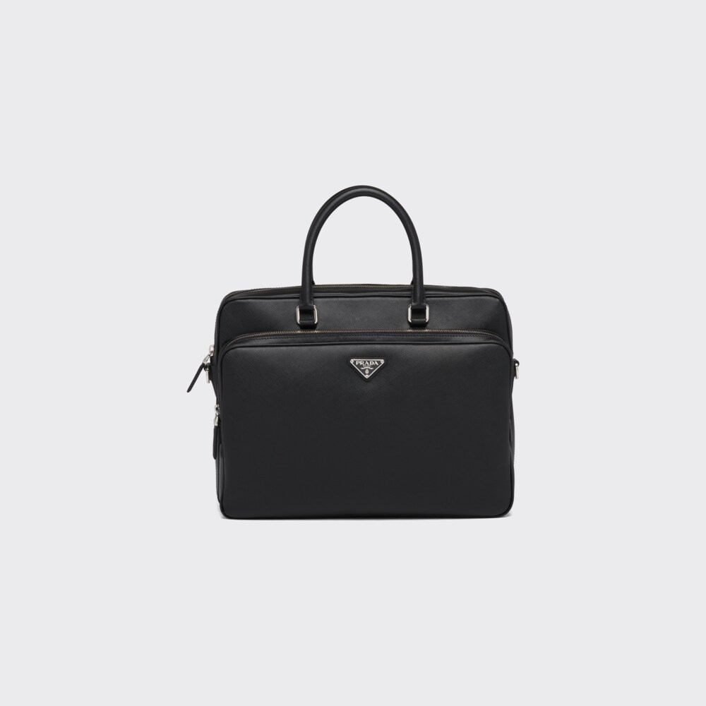 Prada Saffiano leather briefcase 1