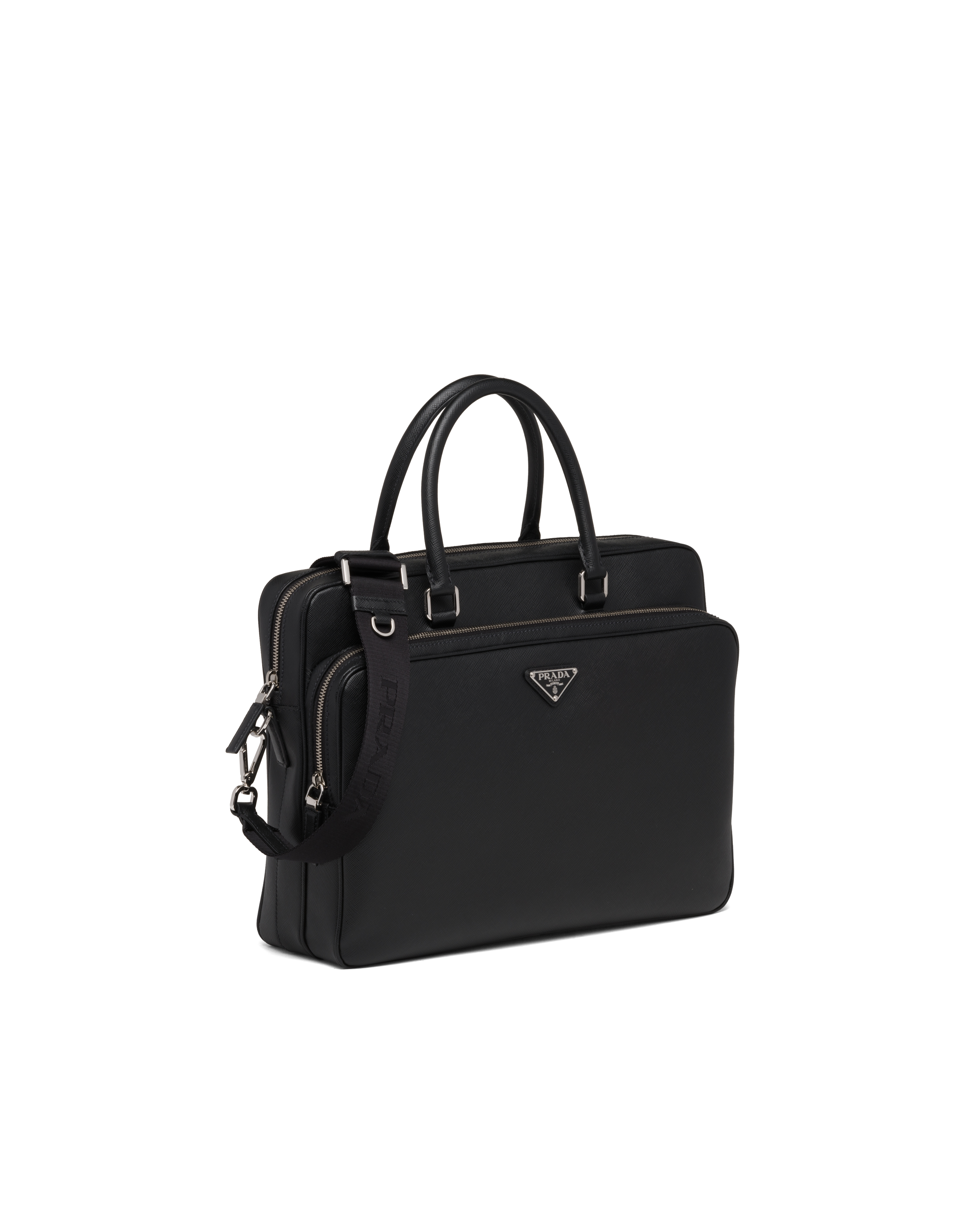 Prada Saffiano leather briefcase 3