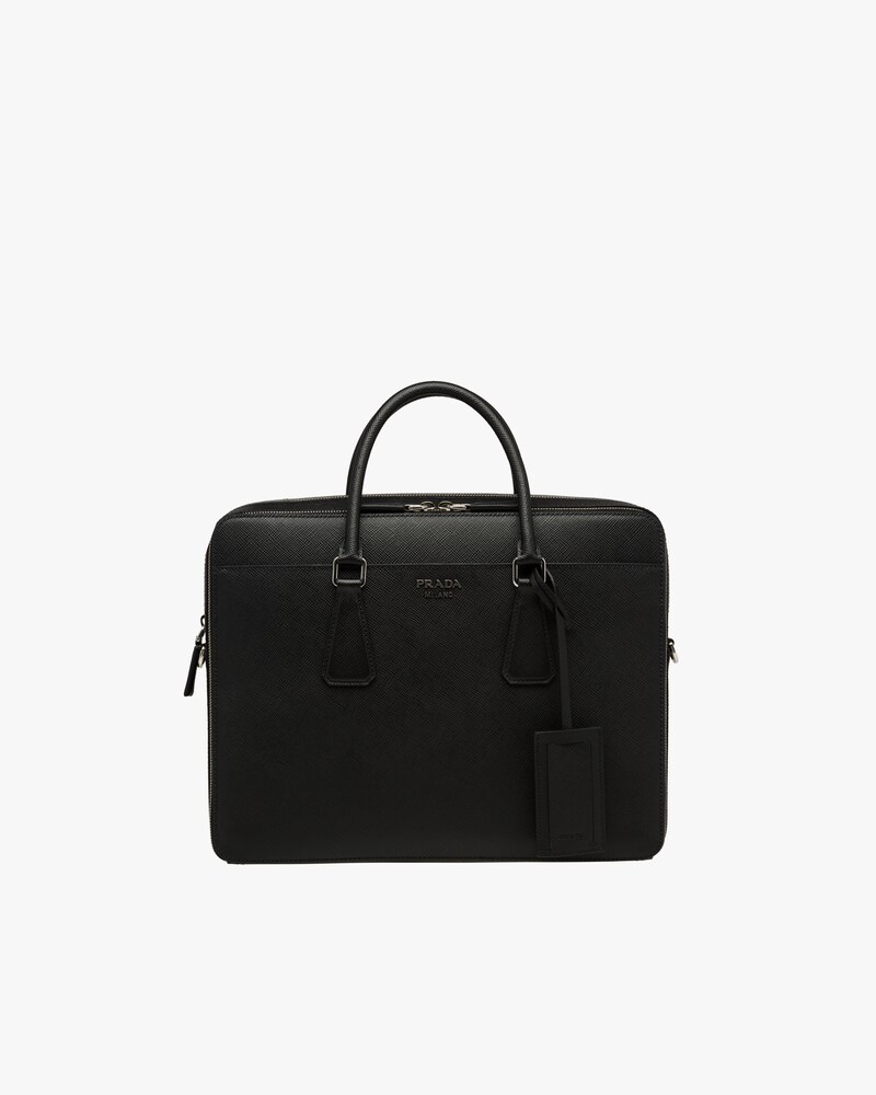 polo leather briefcase