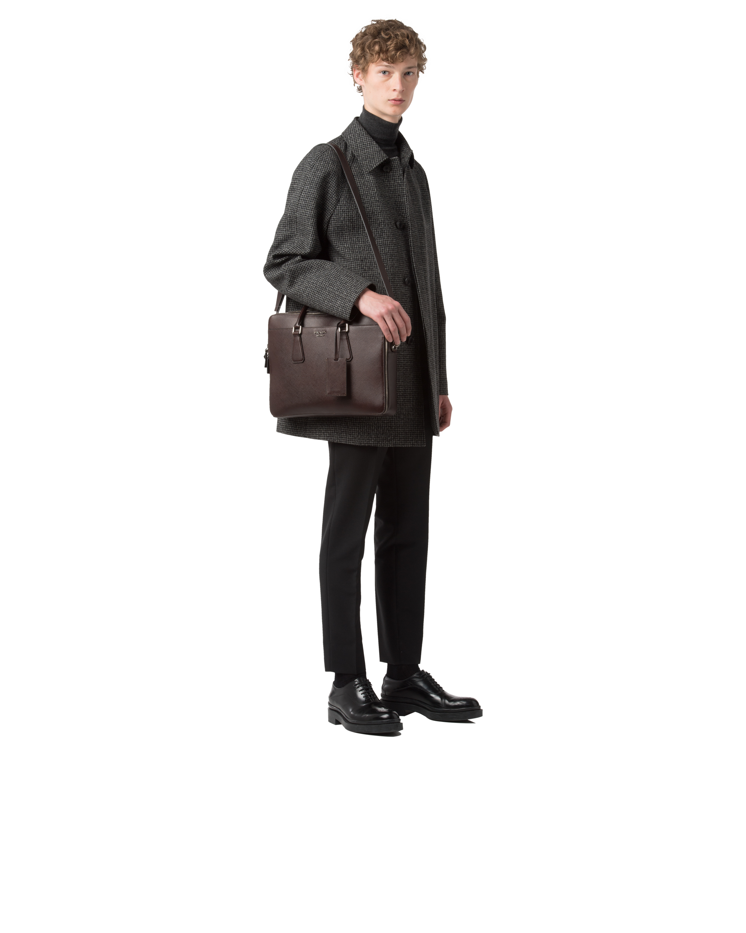 prada saffiano briefcase