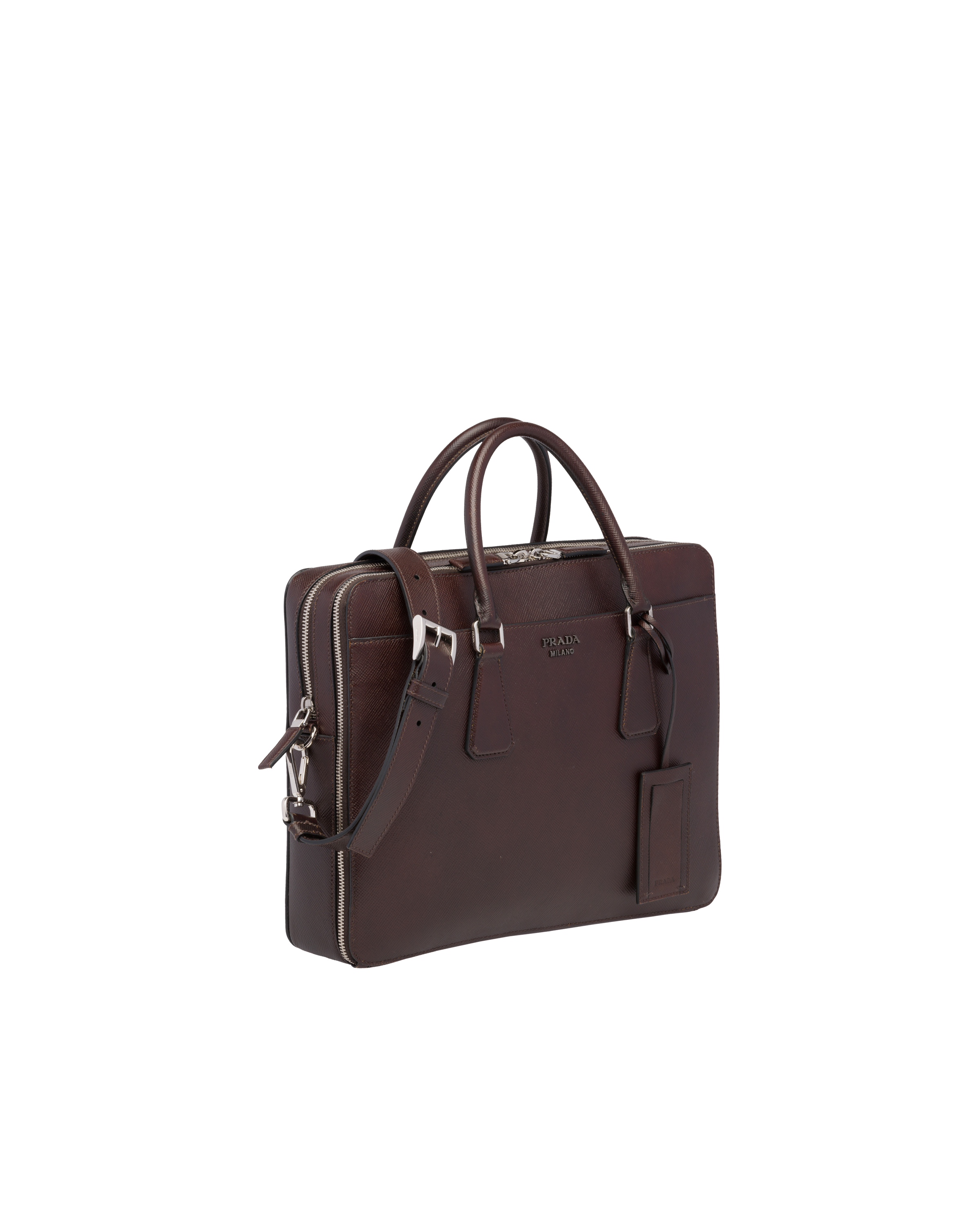 prada leather satchel