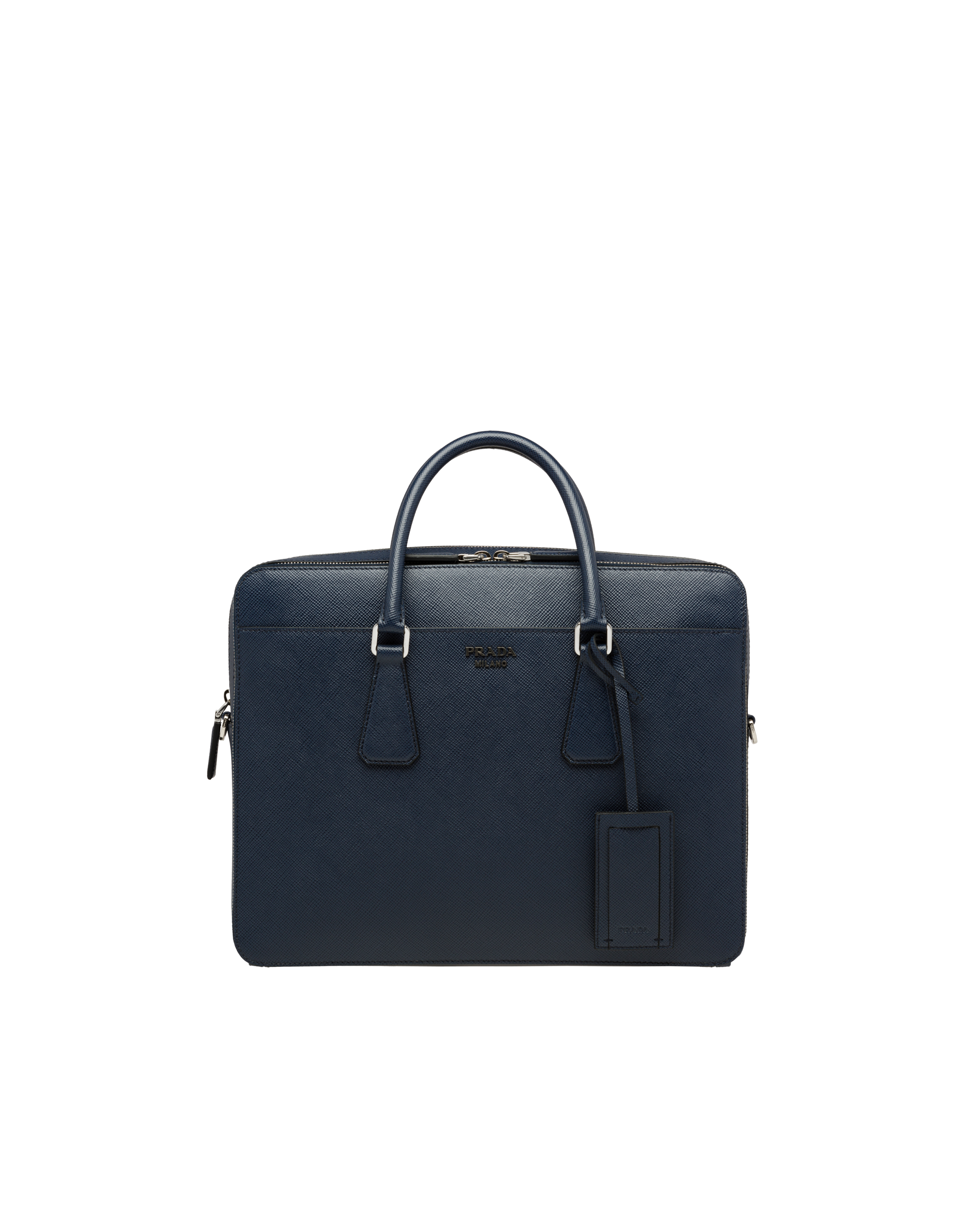 saffiano leather briefcase