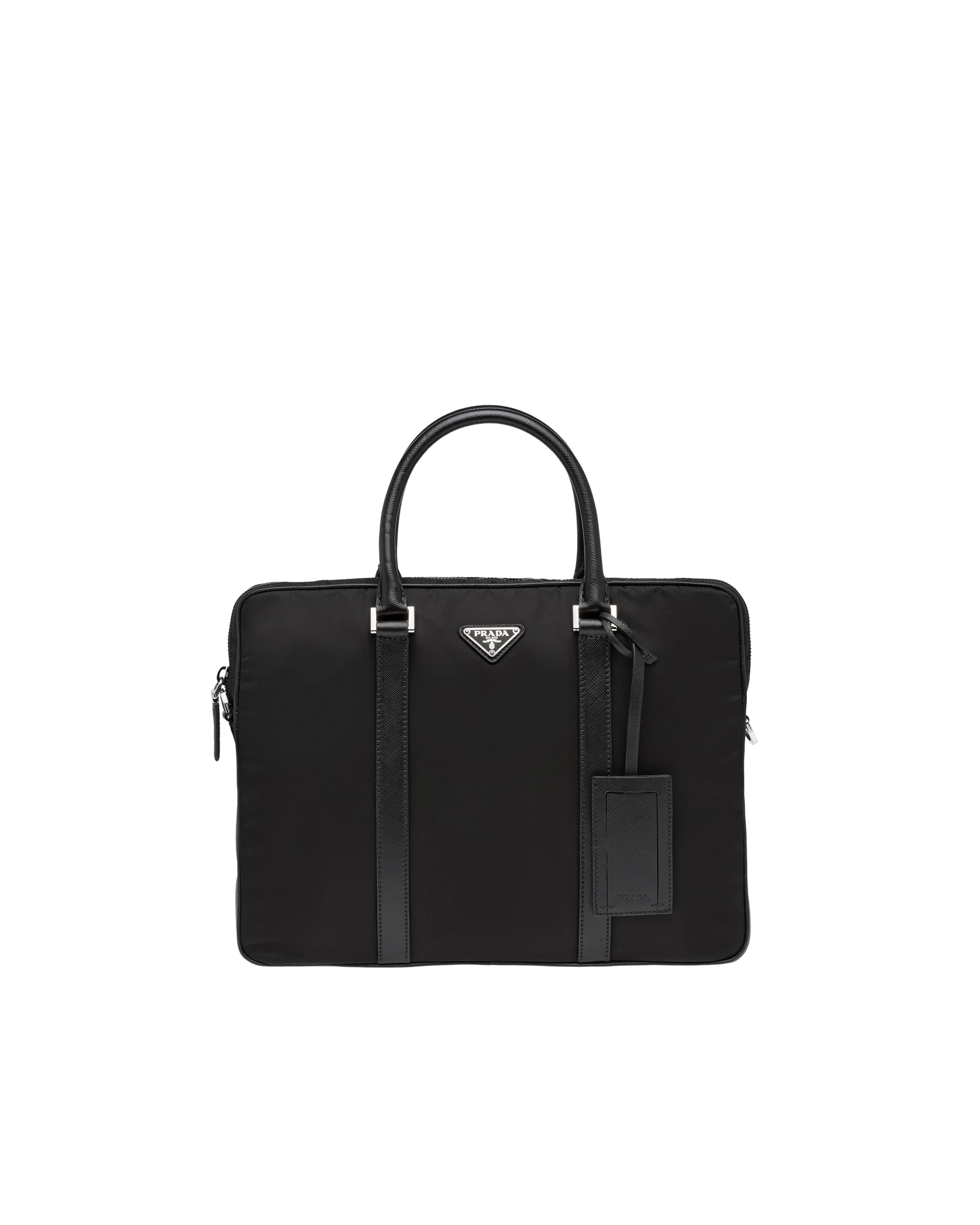 Black Nylon Briefcase Prada
